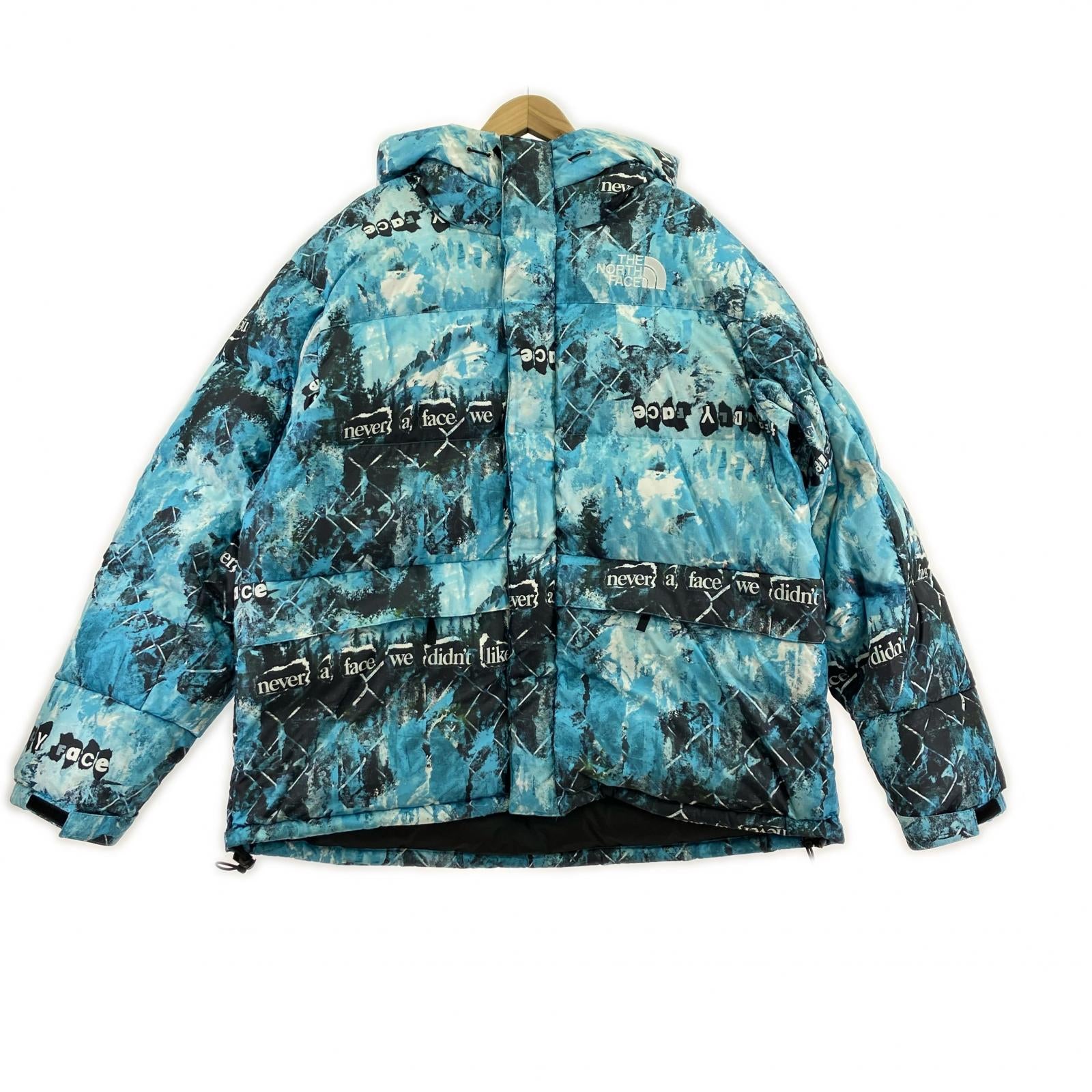 ダウンジャケット PRINT HMLYN DOWN PARKA/サイズXL ブルー