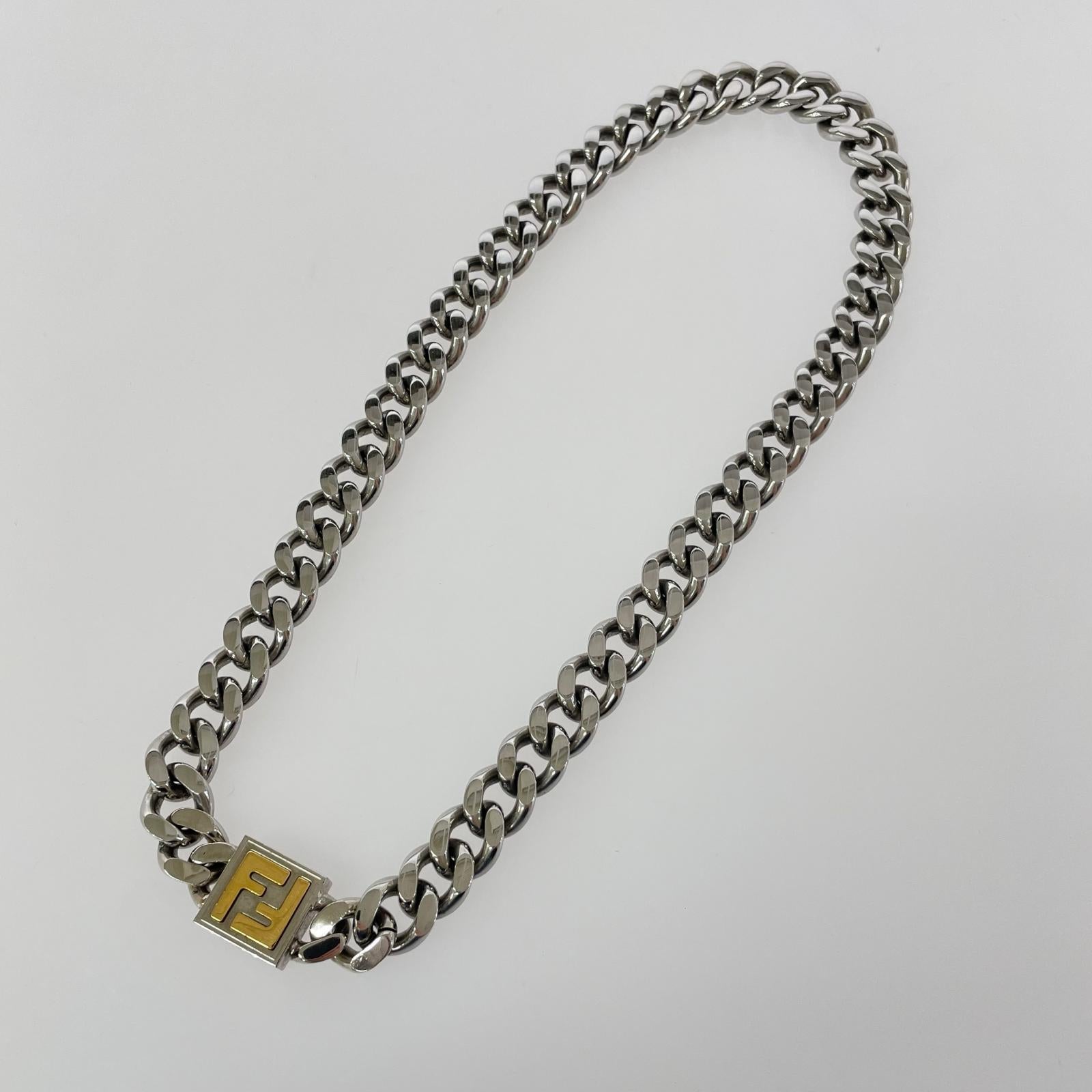 FENDI FFロゴ 喜平ネックレス