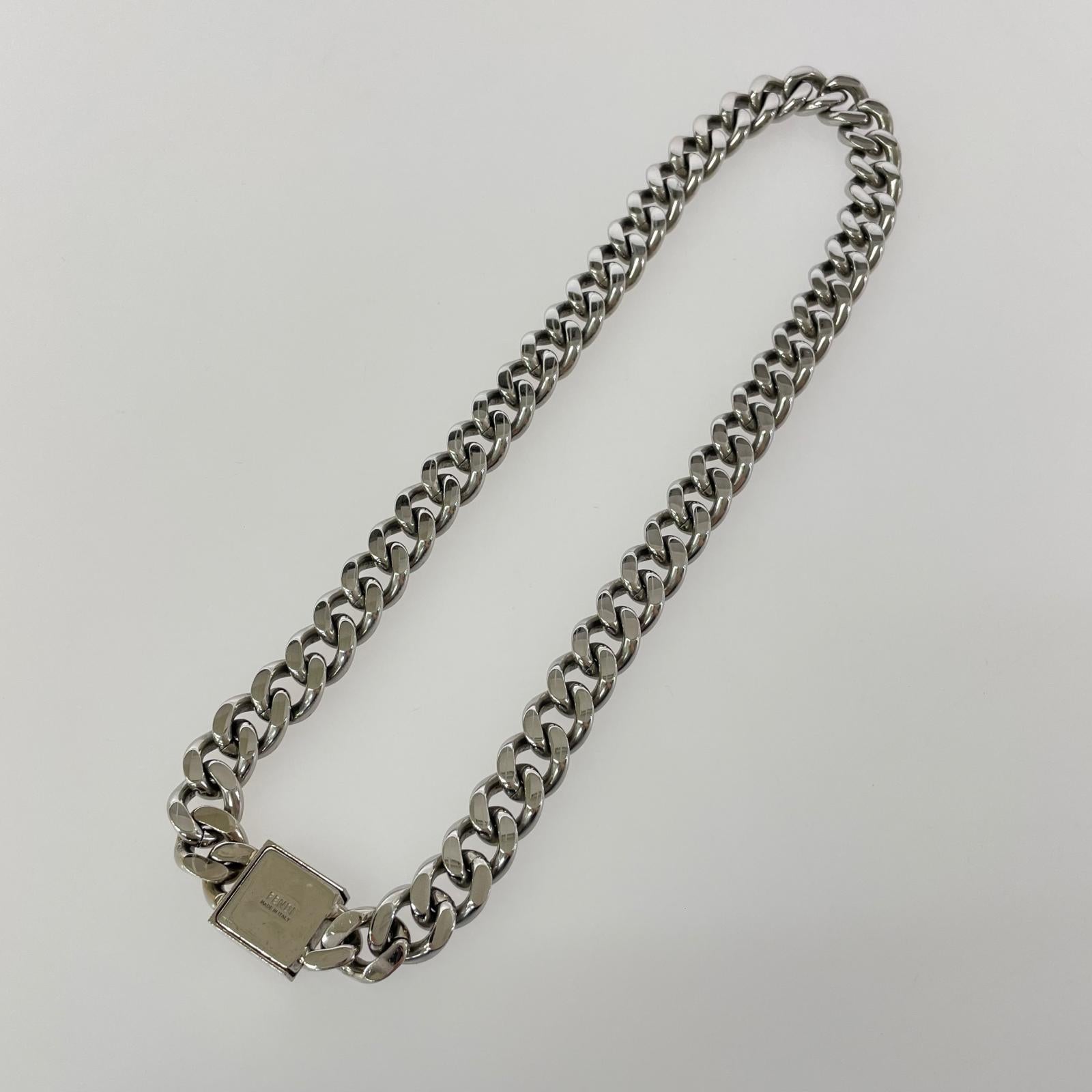 FENDI FFロゴ 喜平ネックレス