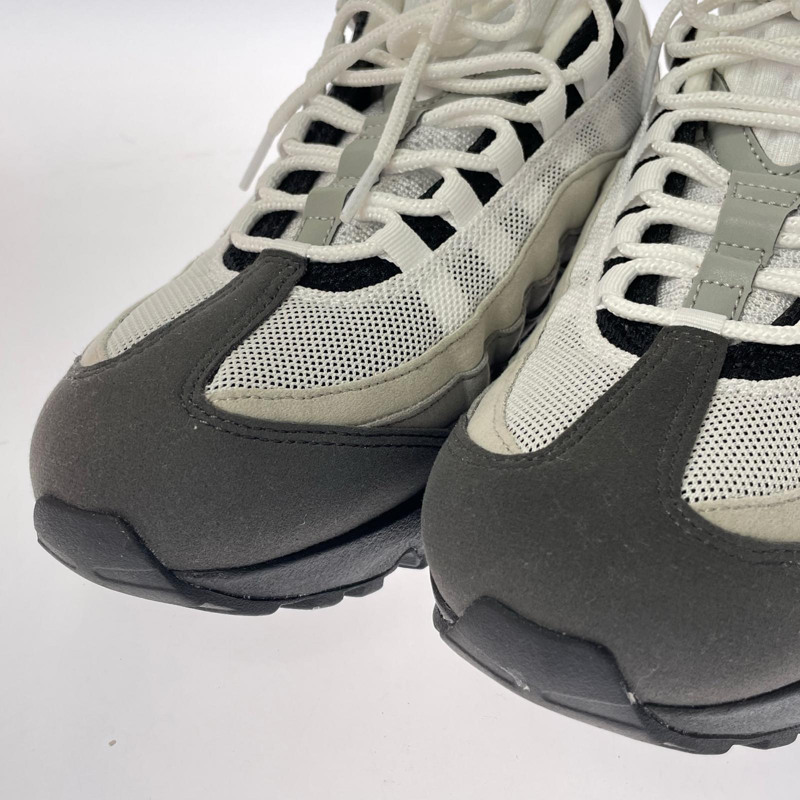スニーカー AIR MAX 95 BIG BUBBLE Granite 27.0cm 黒 白 27cm (US9 UK8 1/2 EU44)