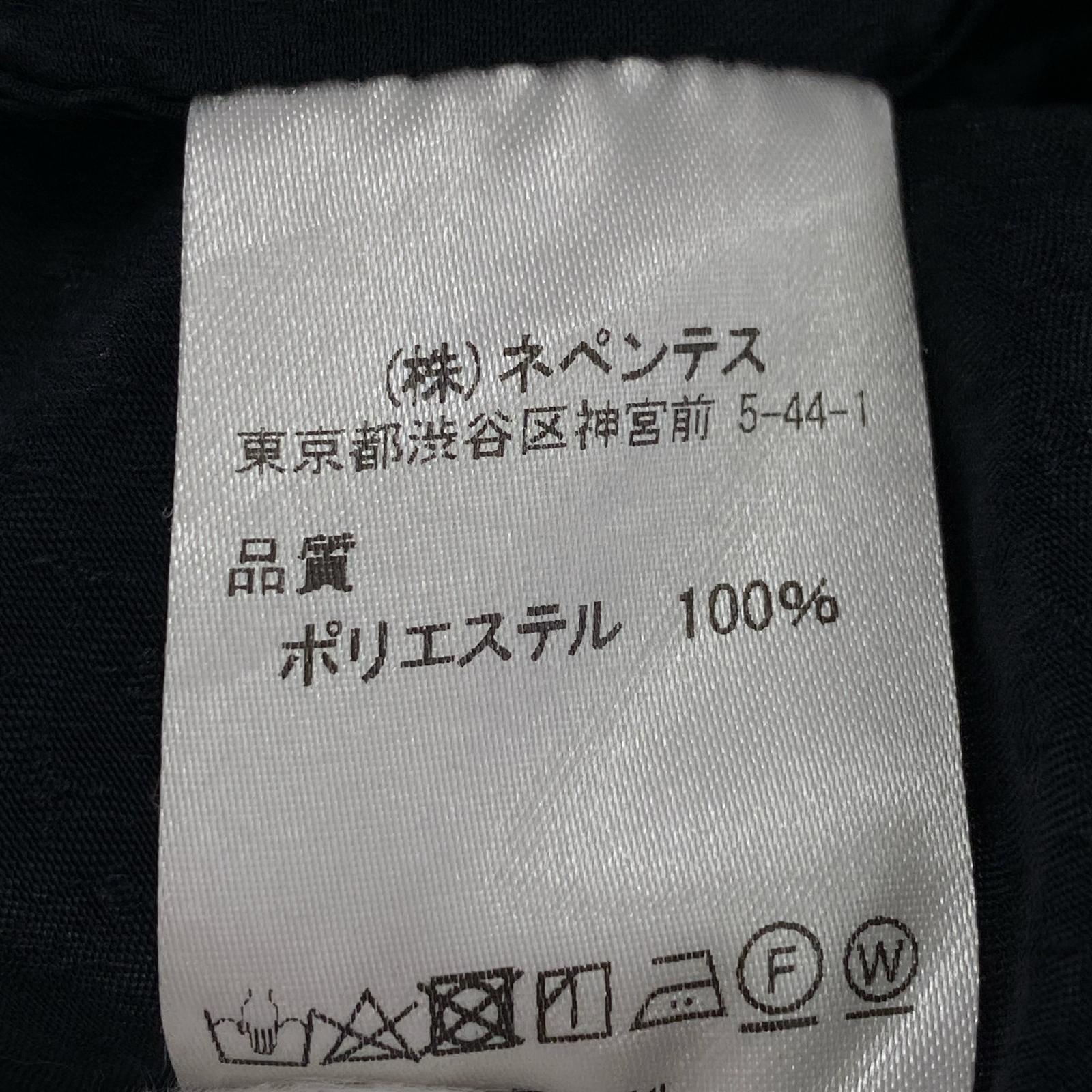 長袖シャツ ドット 黒 (S) S ブラック