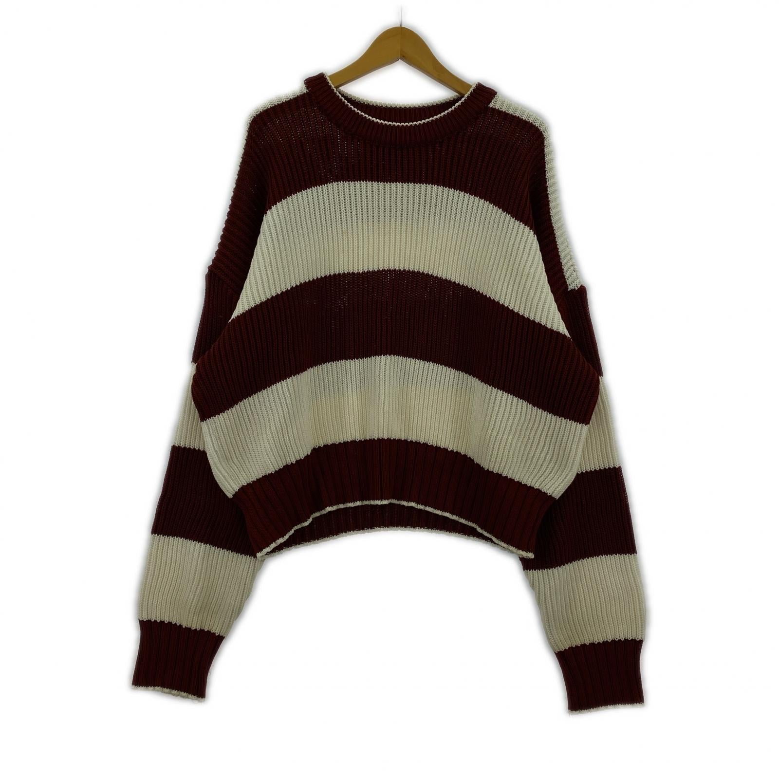 ニット UNIFORME ボーダーコットンニット ML51SS21 (S) S