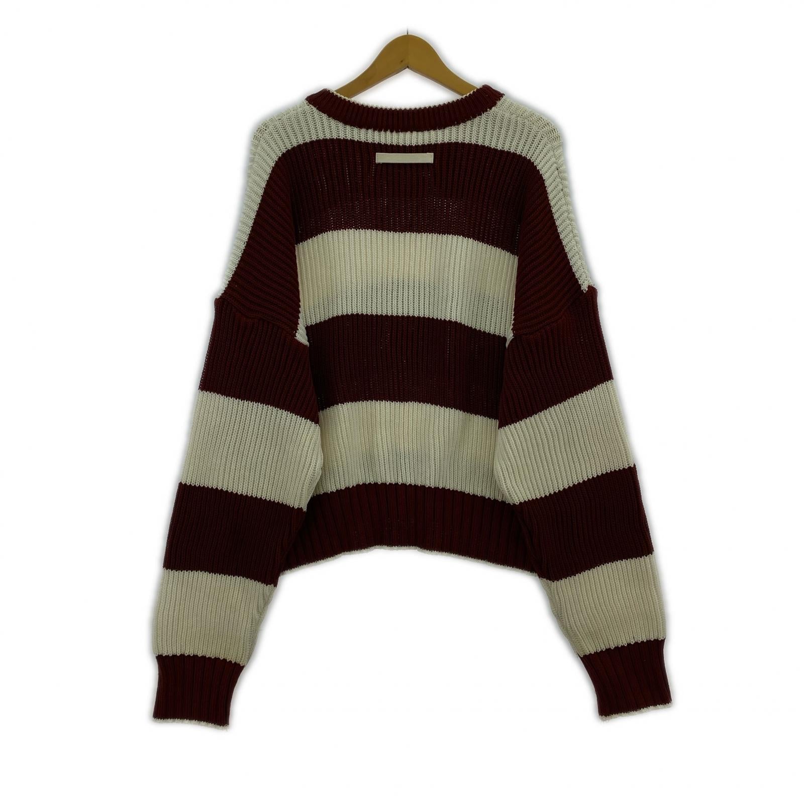 ニット UNIFORME ボーダーコットンニット ML51SS21 (S) S