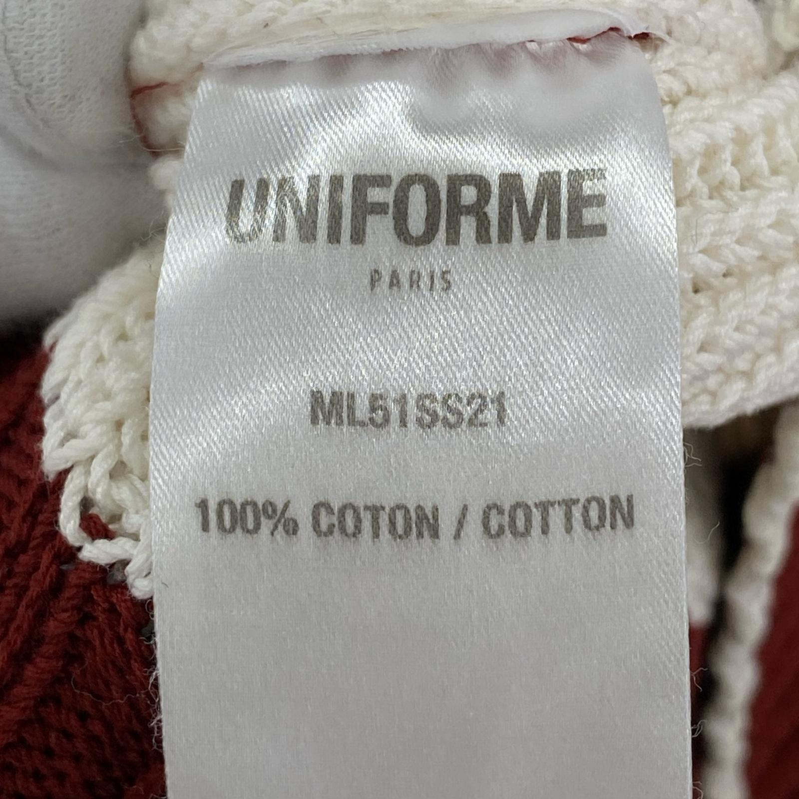 ニット UNIFORME ボーダーコットンニット ML51SS21 (S) S