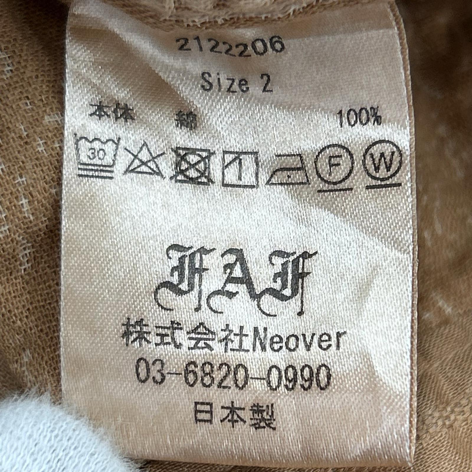 ジャケット FAF TYPE-1F JACKET 2122206 オレンジ (2) 2 ブラウン