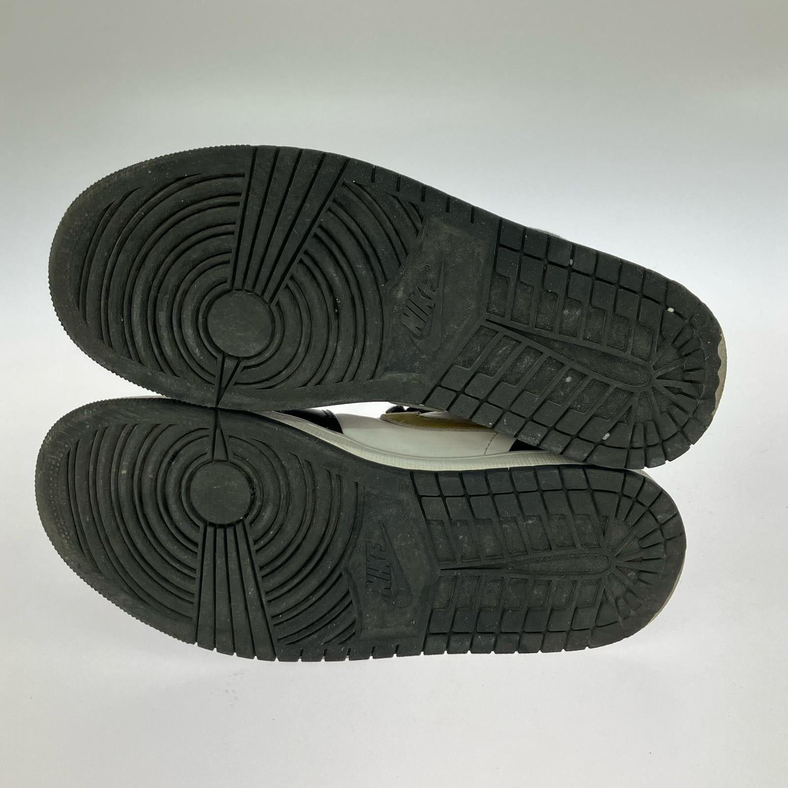 スニーカー AJ1 MID WHITE/POLLEN-BLACK 26cm 26cm (US8 UK7 1/2 EU42)