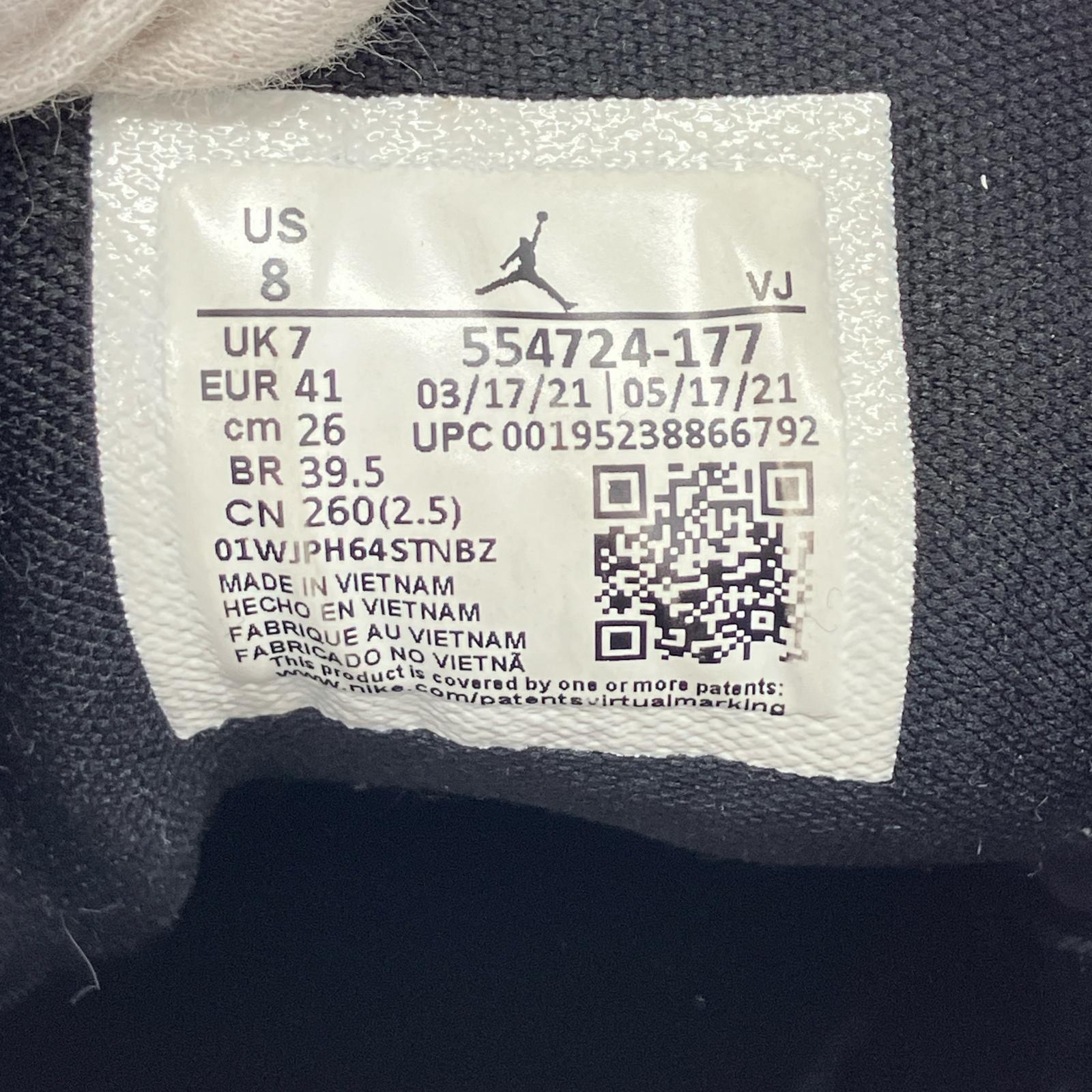 スニーカー AJ1 MID WHITE/POLLEN-BLACK 26cm 26cm (US8 UK7 1/2 EU42)
