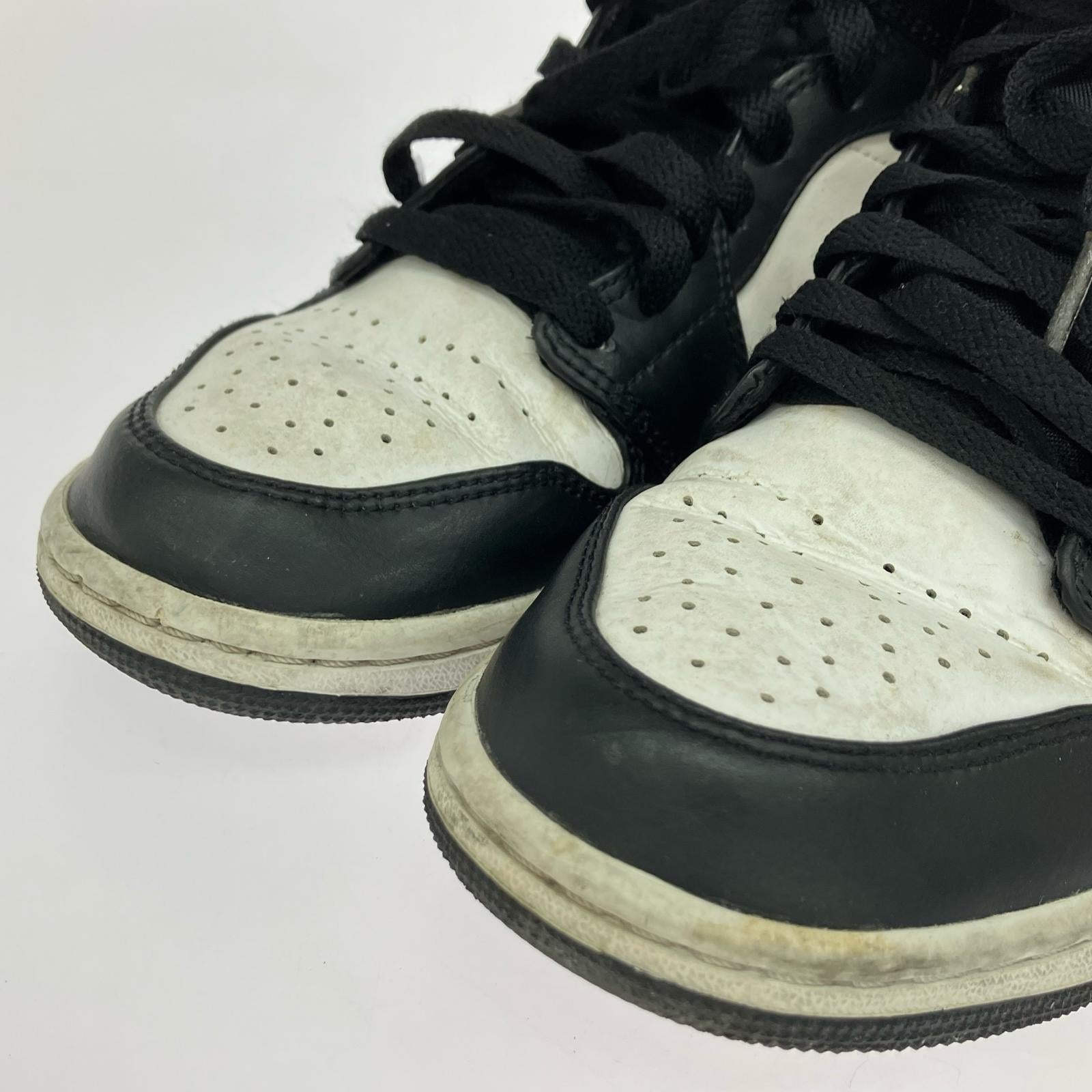 スニーカー AJ1 MID WHITE/POLLEN-BLACK 26cm 26cm (US8 UK7 1/2 EU42)
