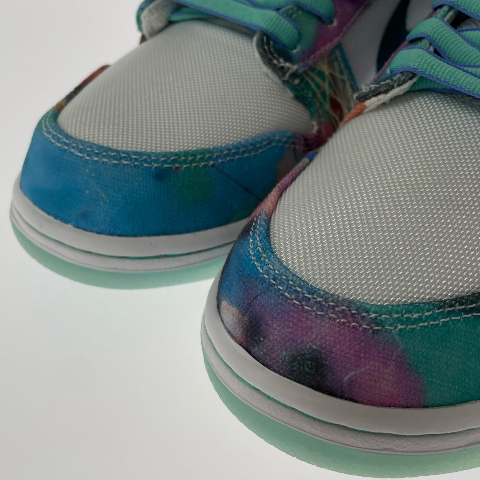 スニーカー Futura Dunk Low "White and Geode Teal" 28.5cm (US10 1/2 UK10 EU47)