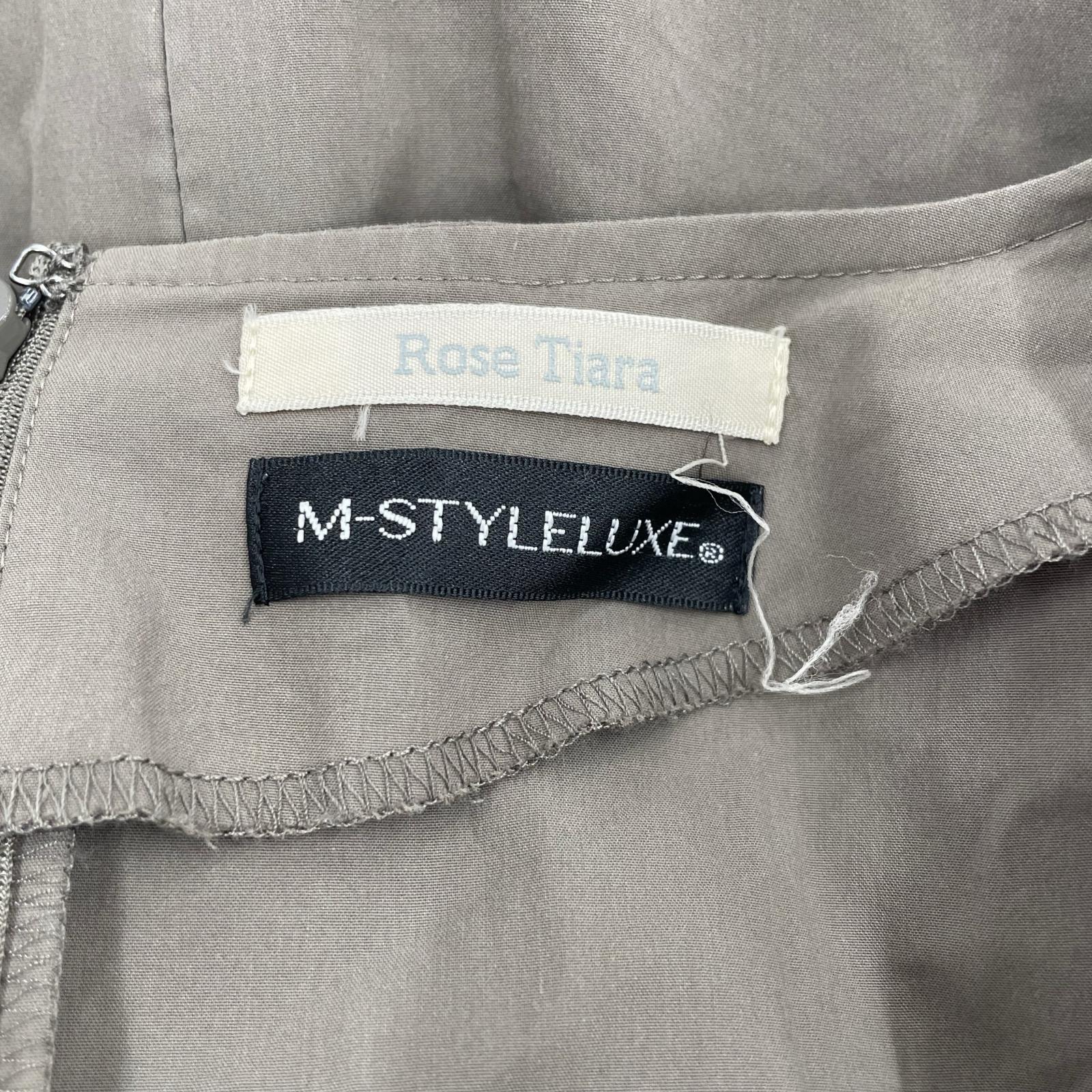 ワンピース Rose Tiara × M-STYLELUXE リボン ワンピース 38 38 ブラウン