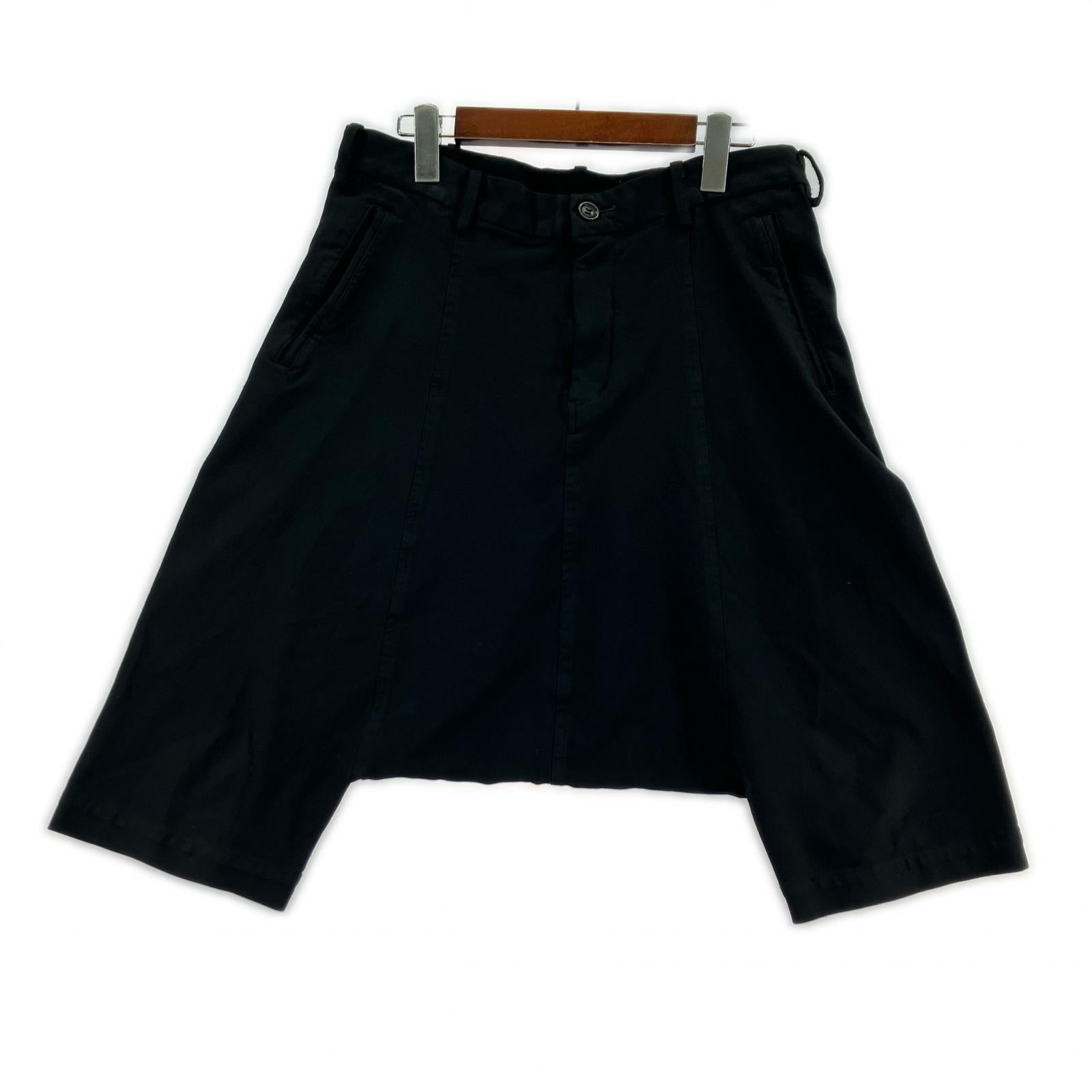 パンツ BLACK COMME des GARCONS ポリ縮絨 サルエルパンツ ブラック ブラック