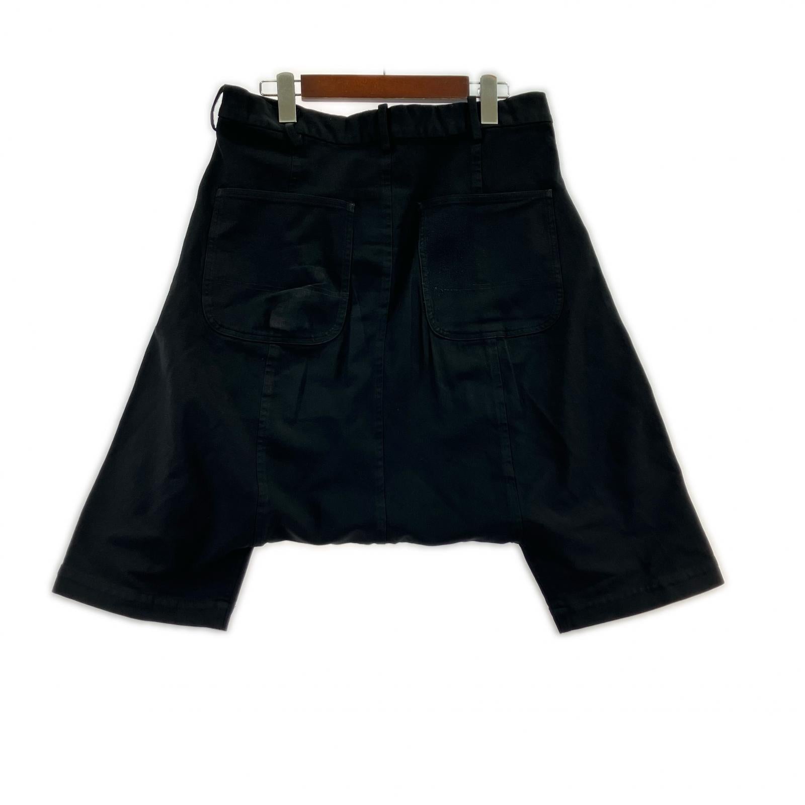 パンツ BLACK COMME des GARCONS ポリ縮絨 サルエルパンツ ブラック ブラック