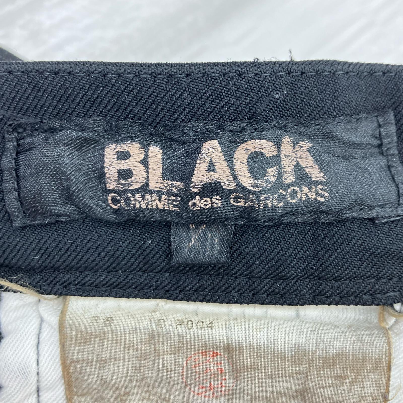 パンツ BLACK COMME des GARCONS ポリ縮絨 サルエルパンツ ブラック ブラック