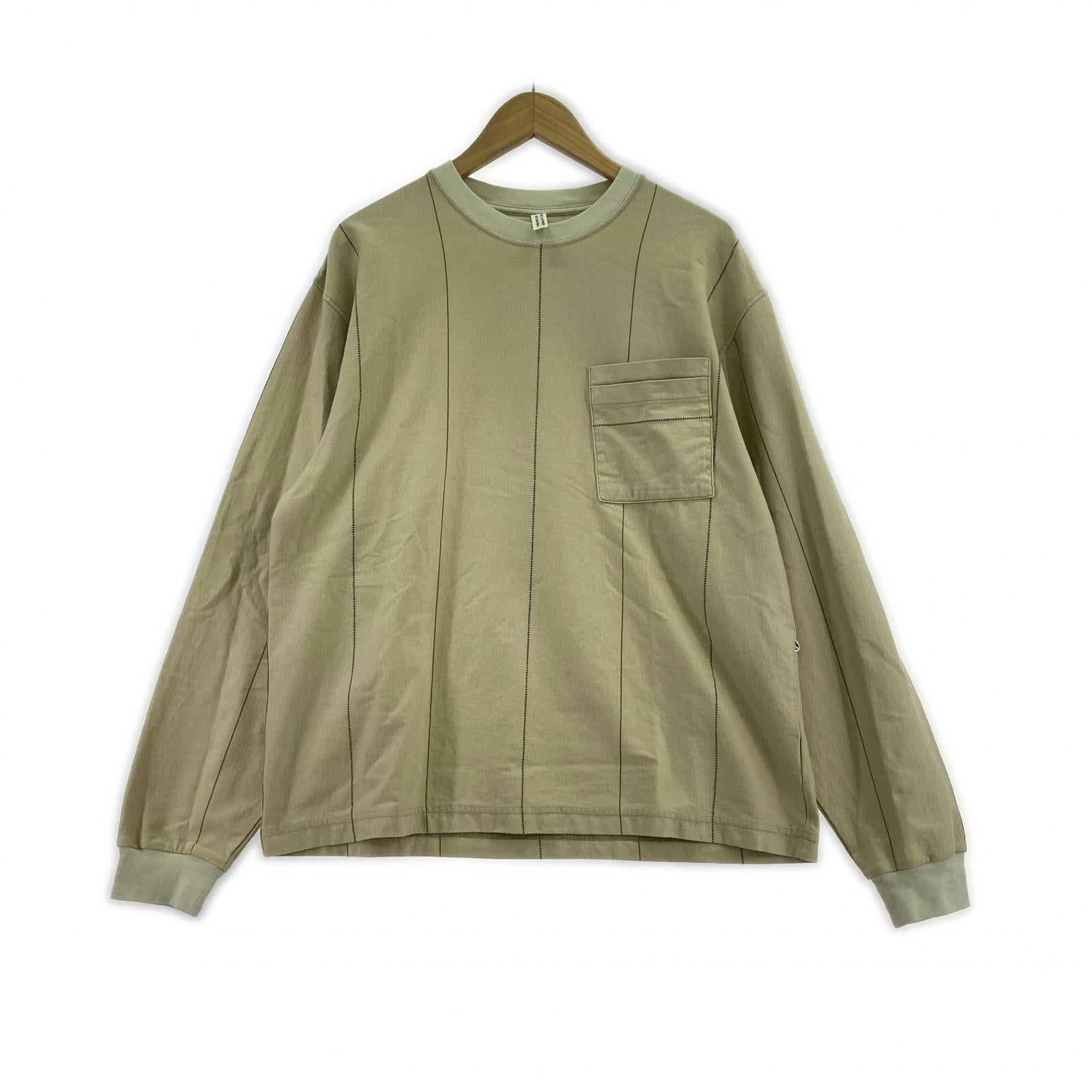 長袖Tシャツ NOROLL/UNEVENNESS L/S TEE ベージュ