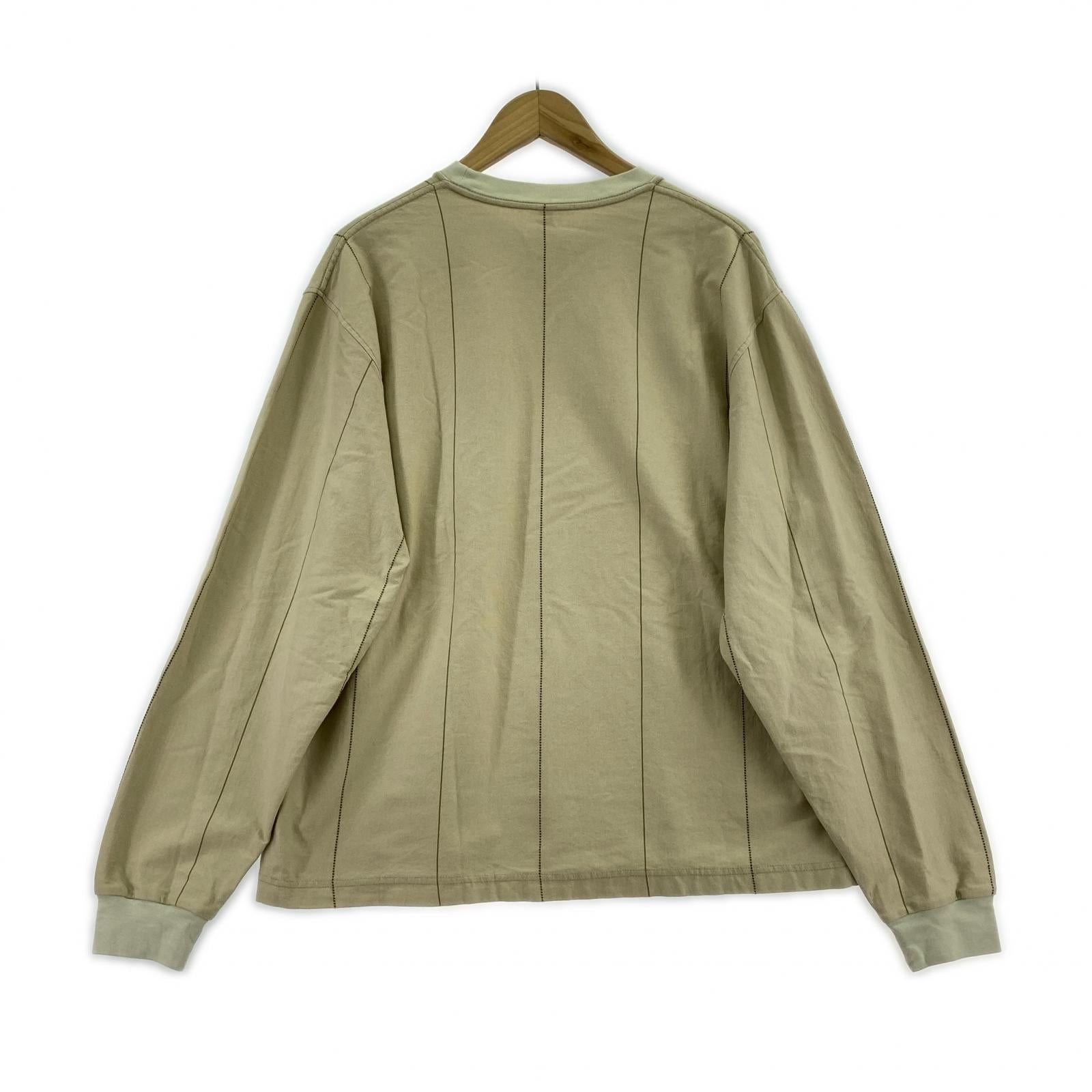 長袖Tシャツ NOROLL/UNEVENNESS L/S TEE ベージュ