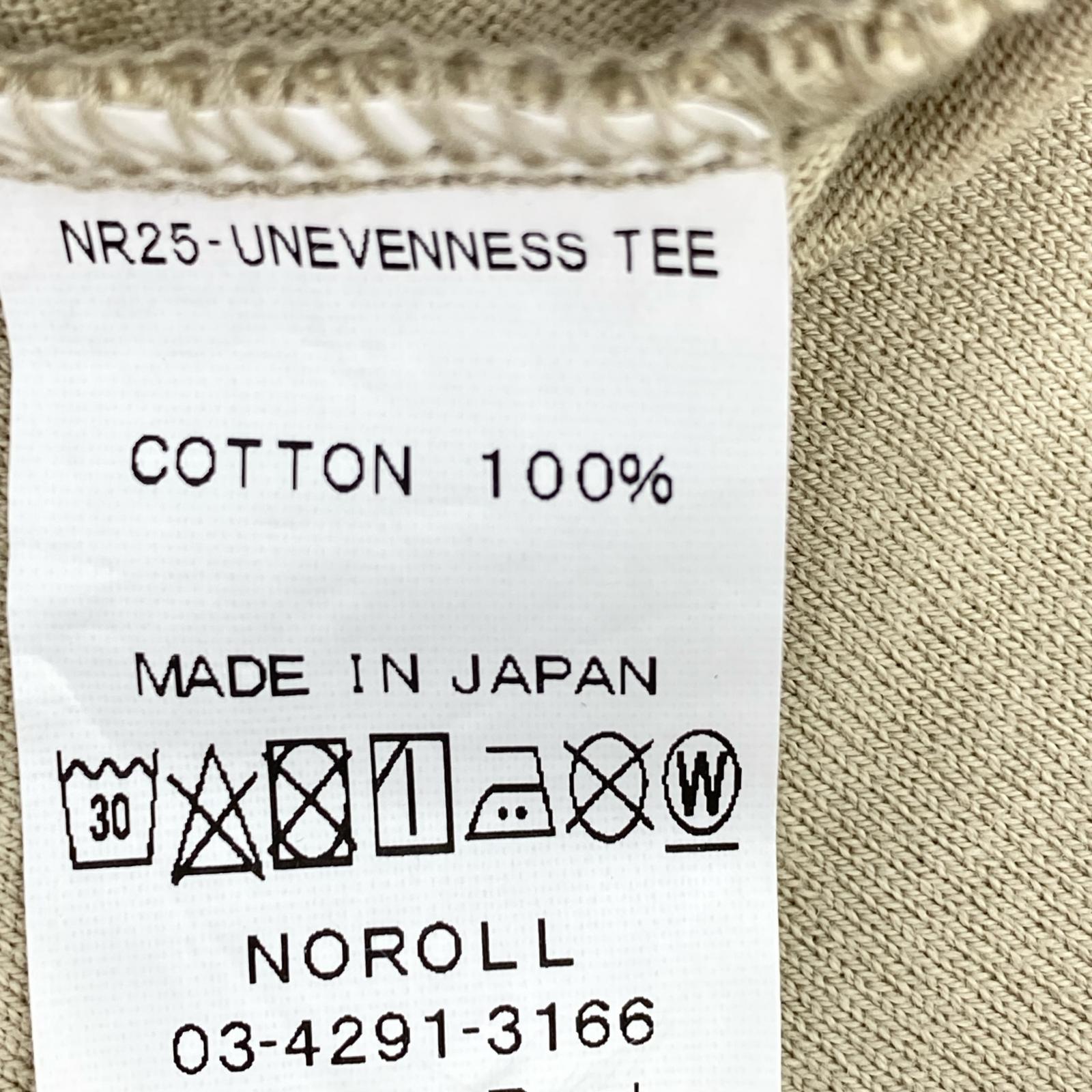 長袖Tシャツ NOROLL/UNEVENNESS L/S TEE ベージュ