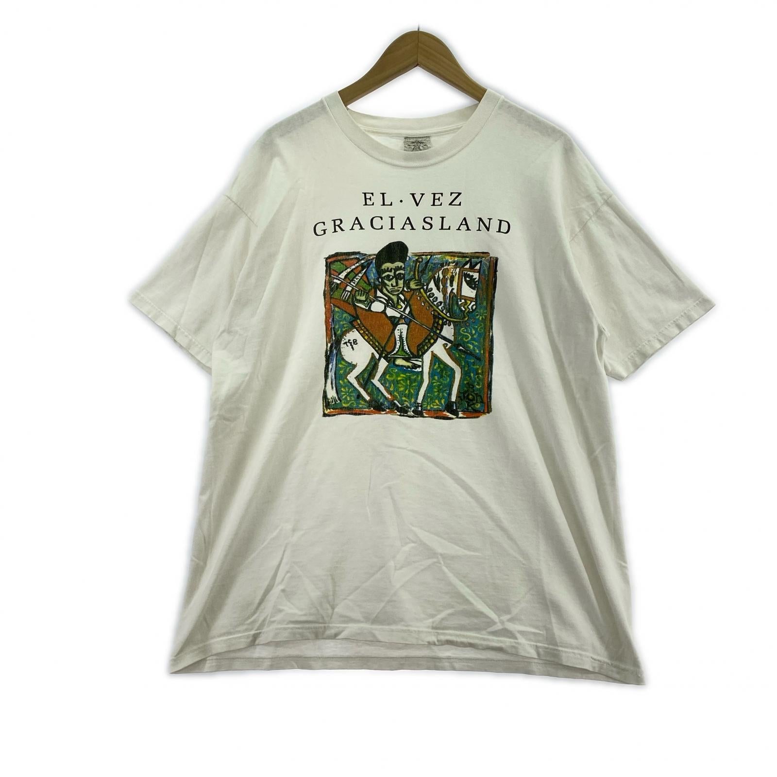 半袖Tシャツ 90s/EL VEZ GRACIASLAND ホワイト