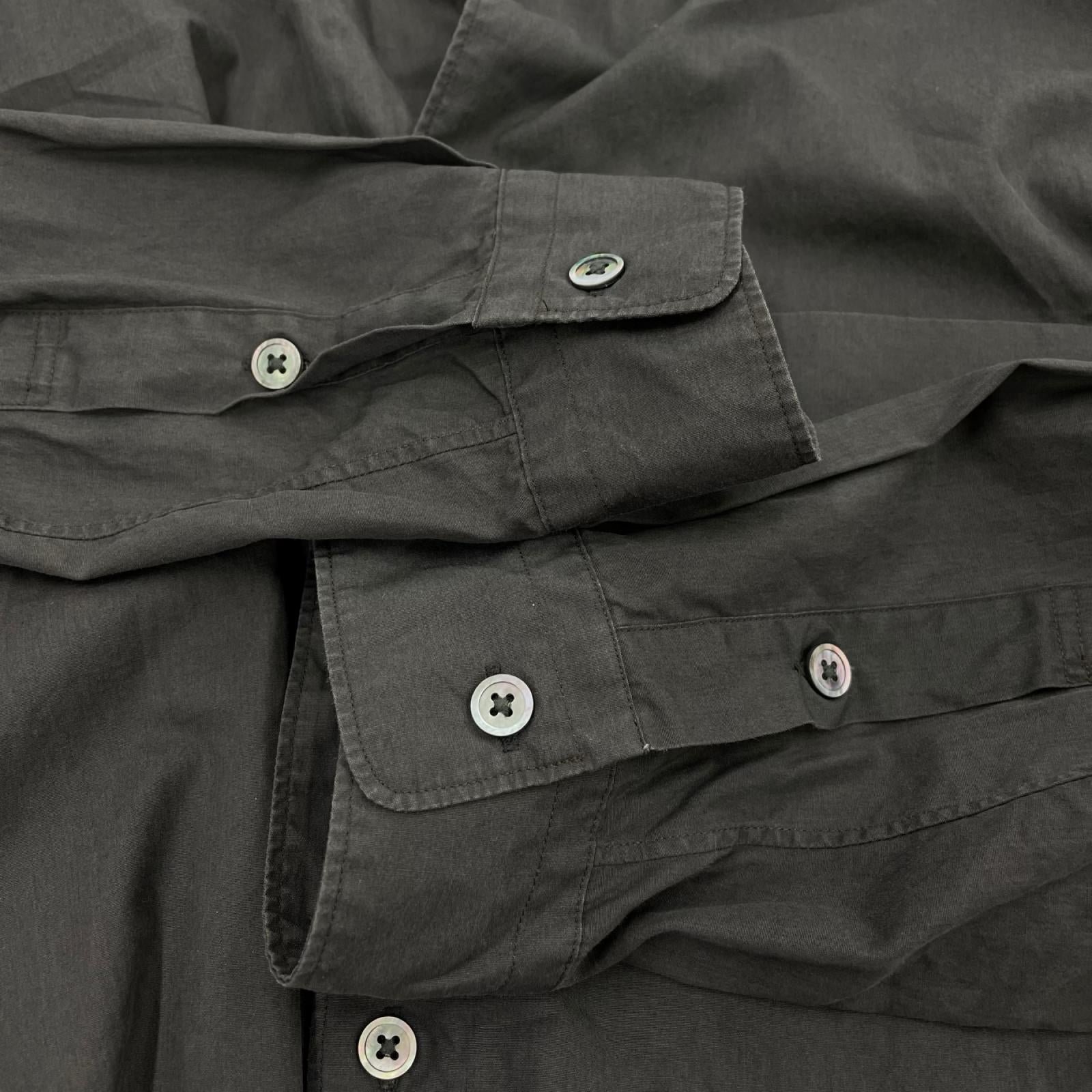 長袖シャツ WELLDER バンドカラーシャツ WM21ASH07 茶 (5) 5