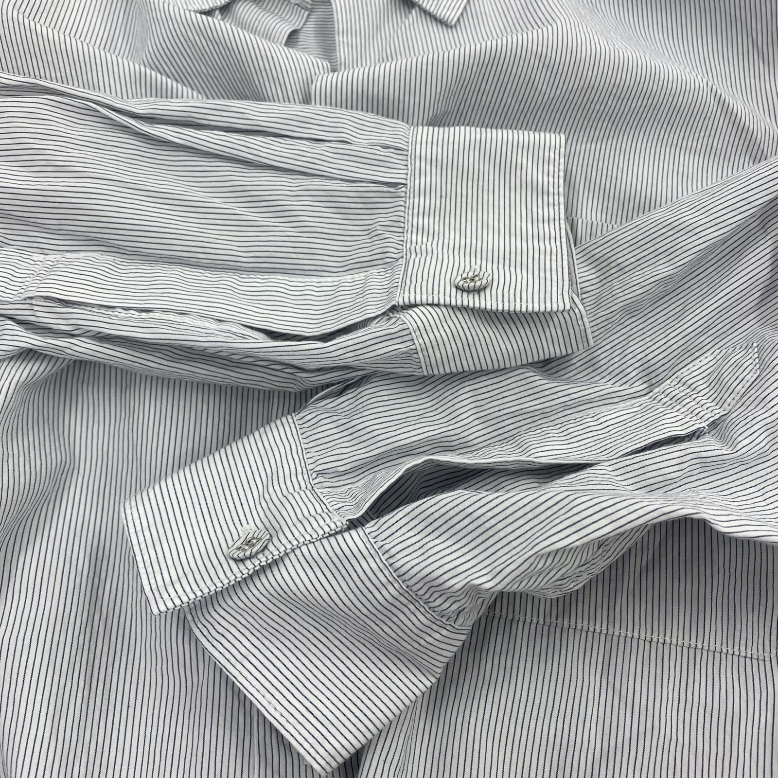 長袖シャツ :CASE 22AW OUTDOOR STRIPE SHIRT SH03-22A (L) L ブルー