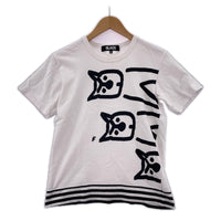半袖Tシャツ BLACK COMME des GARCONS プリントカットソー 白 (S) S ホワイト