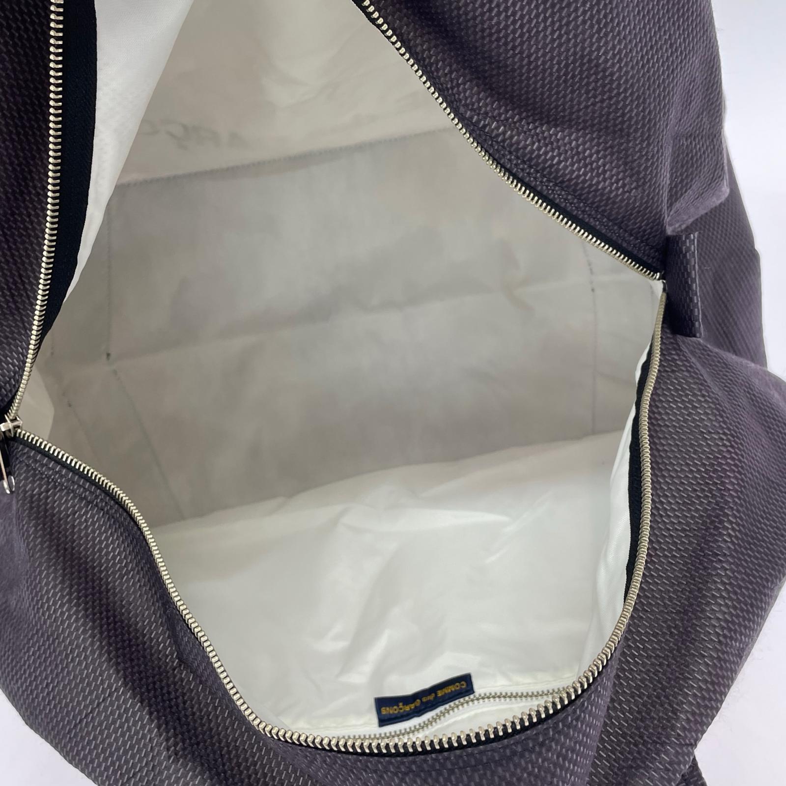 その他バッグ COMME des GARCONS ロゴプリント ボストンバッグ 黒 ブラック