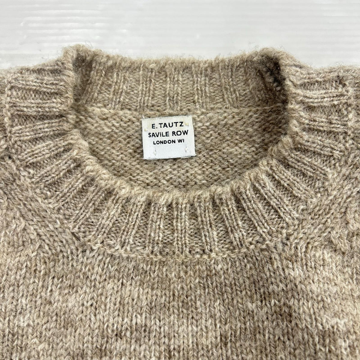 ニット E.TAUTZ ウール ベージュ (M) M ベージュ