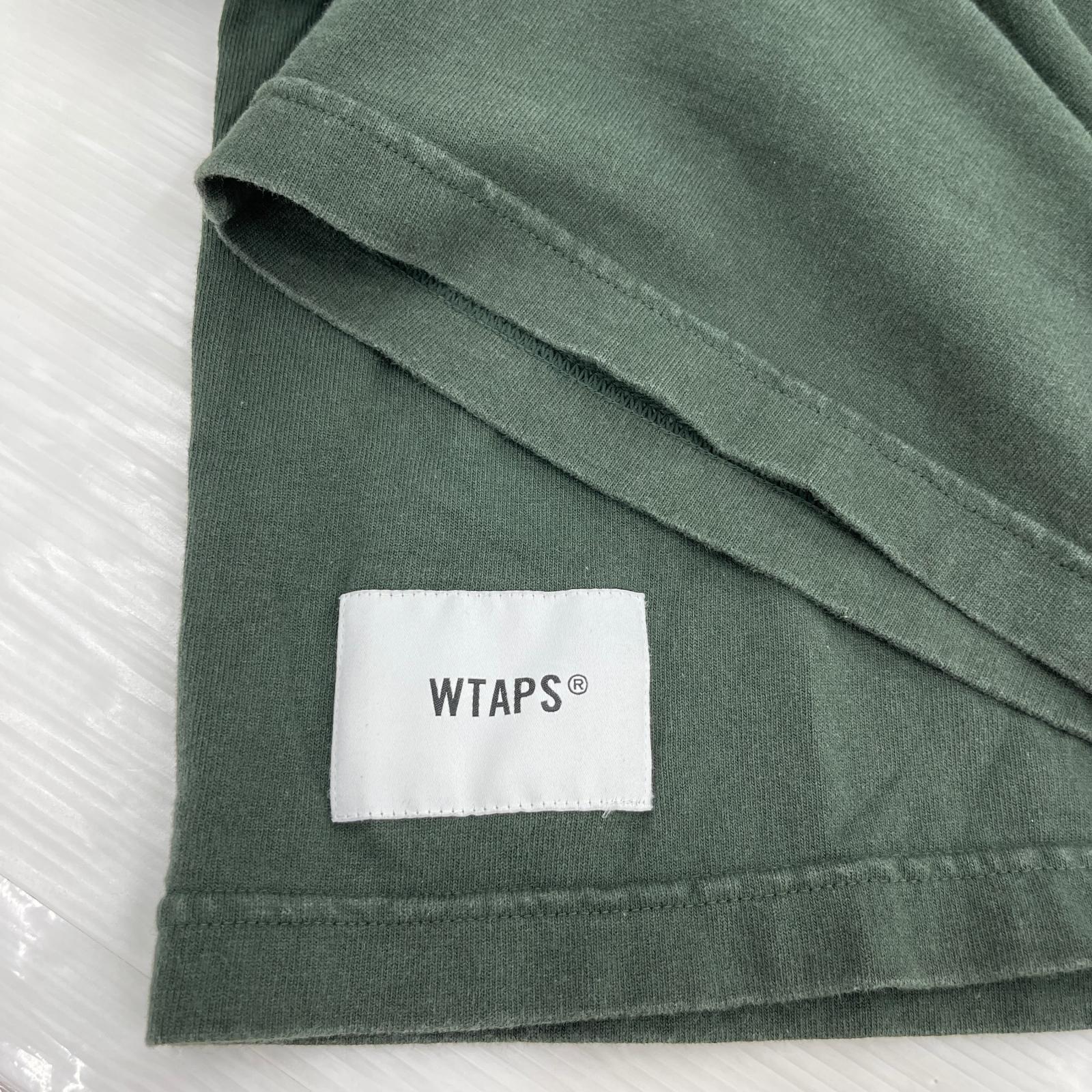 長袖Tシャツ WTAPS L/S TEE 232ATDT-CSM06 緑 (02) 2 グリーン