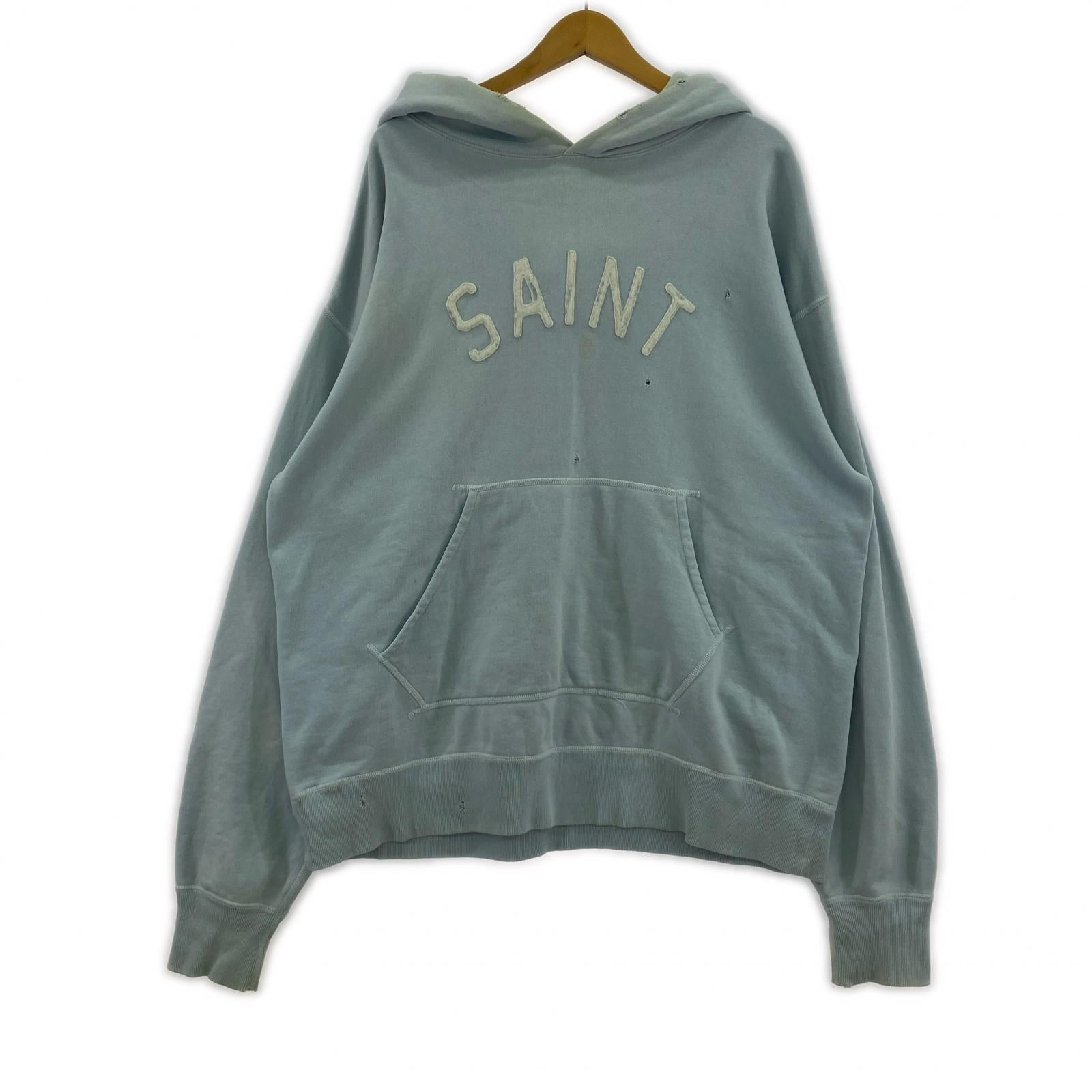 パーカー HOLY RELICS FELT HOODIE 青 (XL) ブルー