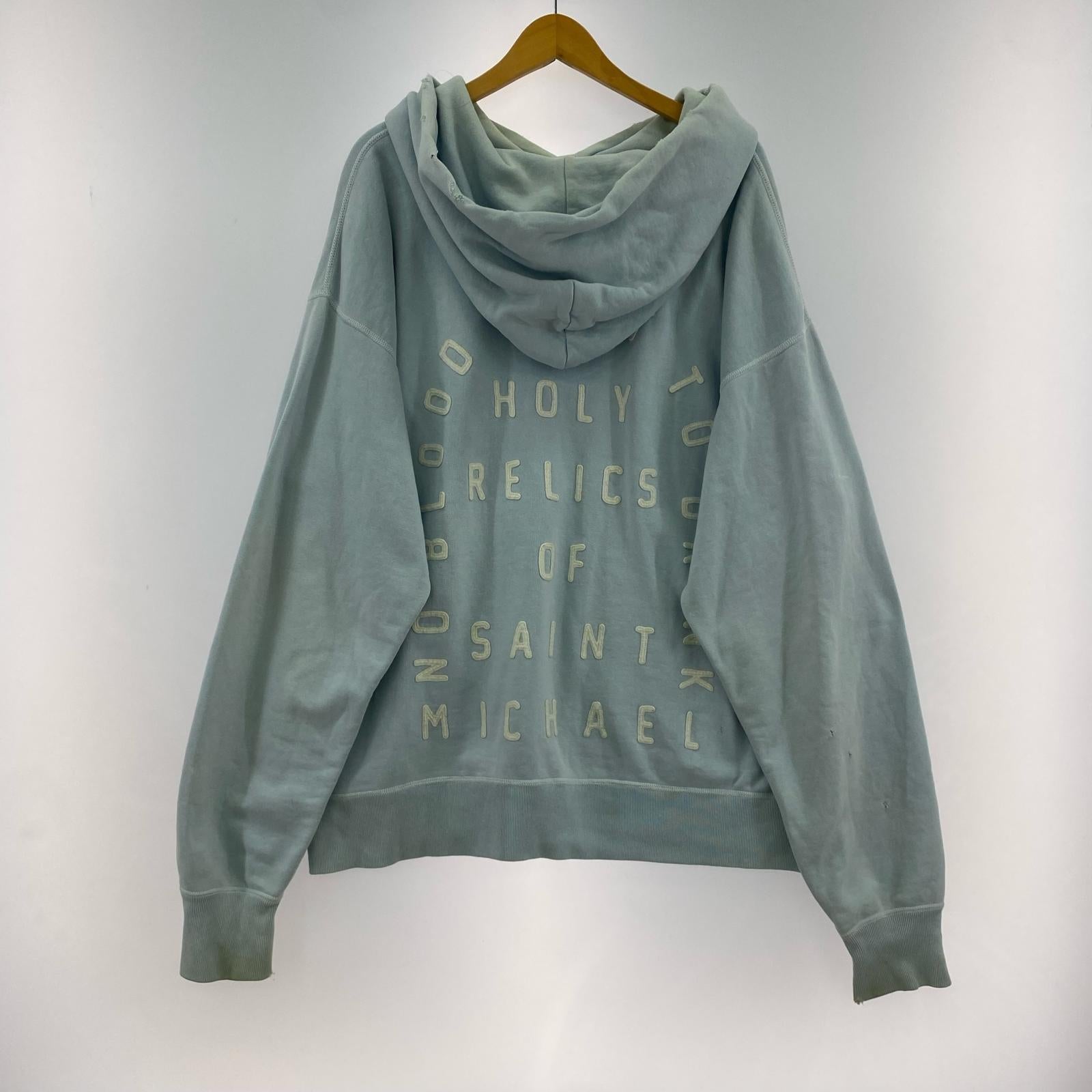 パーカー HOLY RELICS FELT HOODIE 青 (XL) ブルー