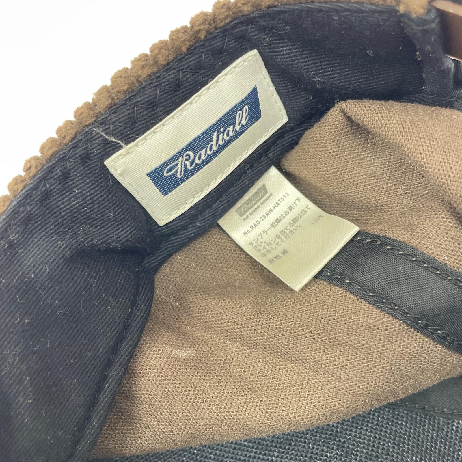 キャップ 20AW コーデュロイ 茶 ブラウン