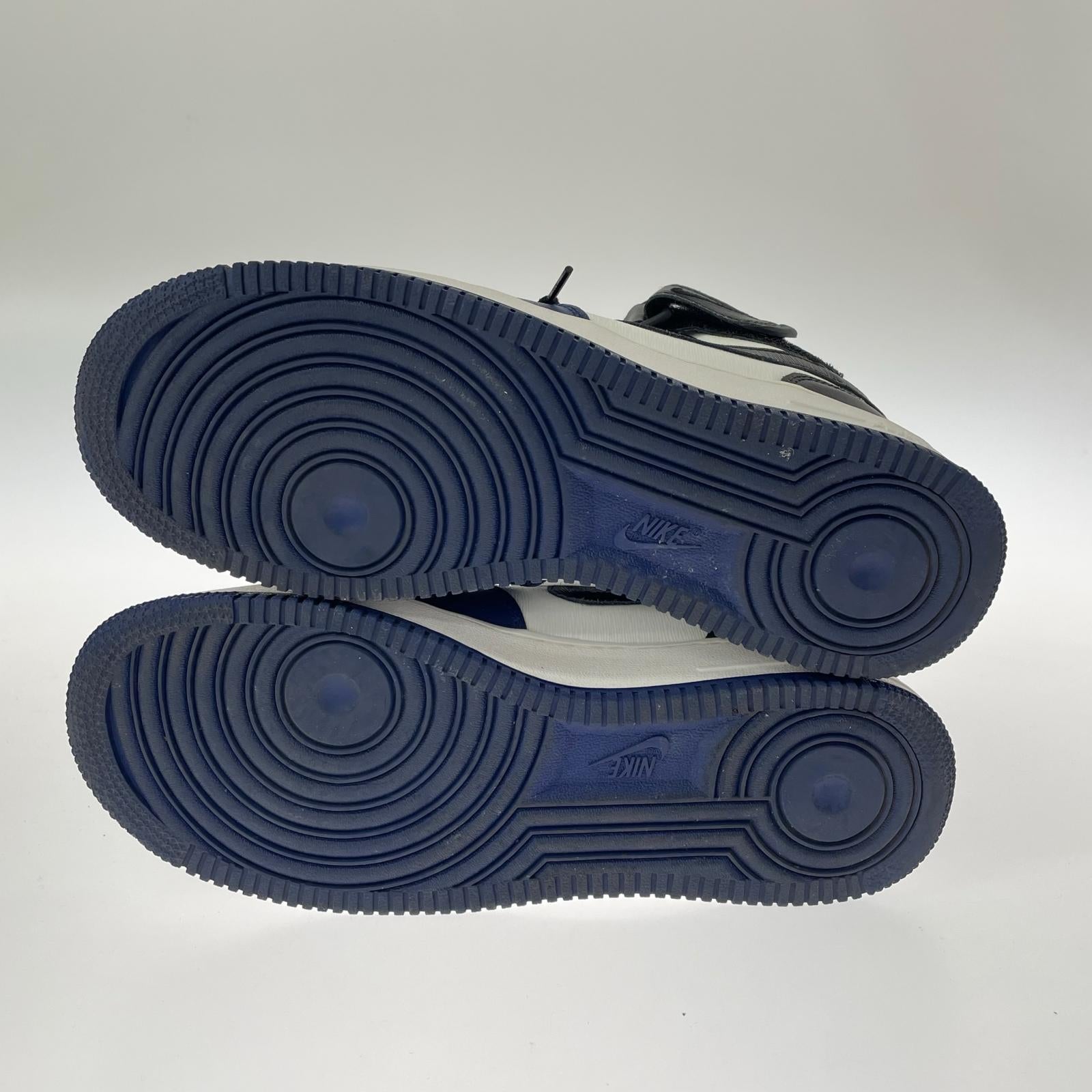 スニーカー BY YOU AIR FORCE 1 MID 青白 (27.5cm) 27.5cm (US9 1/2 UK9 EU45) ブルー