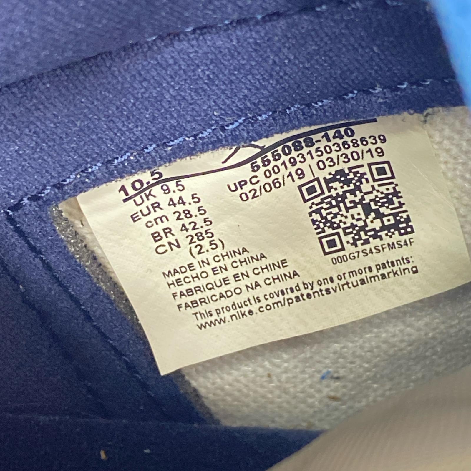 スニーカー NIKE AIR JORDAN 1 RETRO HIGH OG OBSIDIAN UNIVERSITY BLUE 555088-140 (28.5) 28.5cm (US10 1/2 UK10 EU47)
