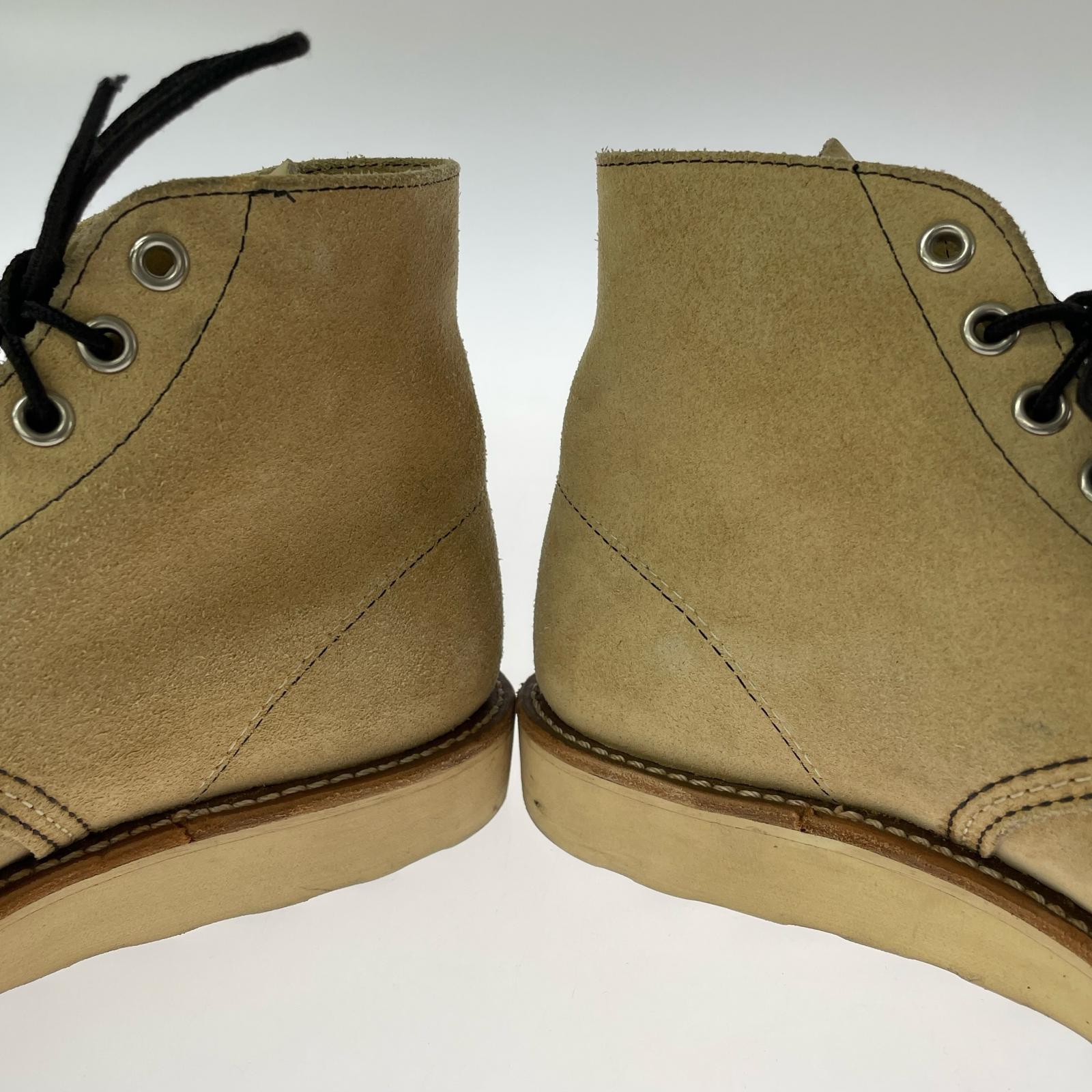ブーツ プレーントゥ 8167 スウェード ベージュ (8.5E) 26.5cm (US8 1/2 UK8 EU43) ベージュ