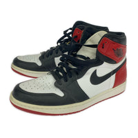 スニーカー NIKE AIR JORDAN 1 RETRO HIGH OG BLACK TOE 555088-125 (30) 30cm (US12 UK11 1/2 EU50)