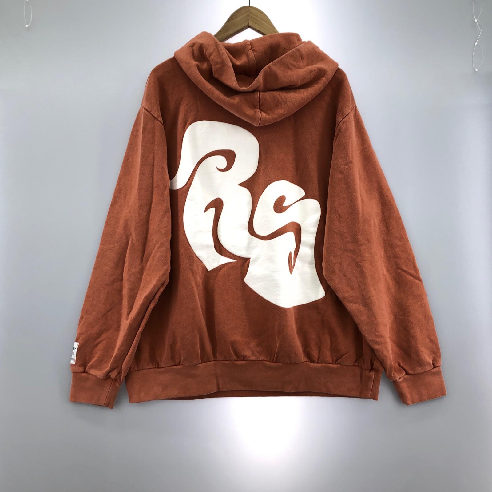 パーカー RS No9 RS LOGO PUFF PRINT HOODIE (M) M ブラウン