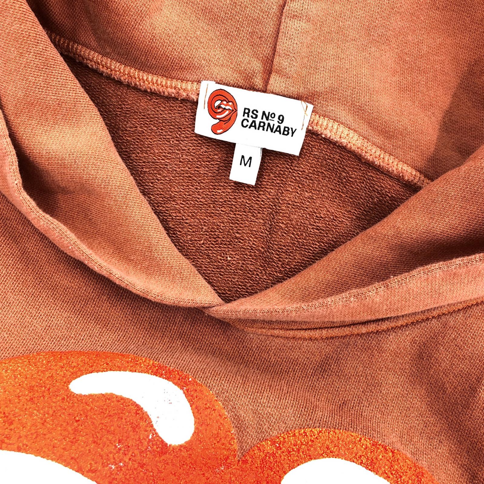 パーカー RS No9 RS LOGO PUFF PRINT HOODIE (M) M ブラウン