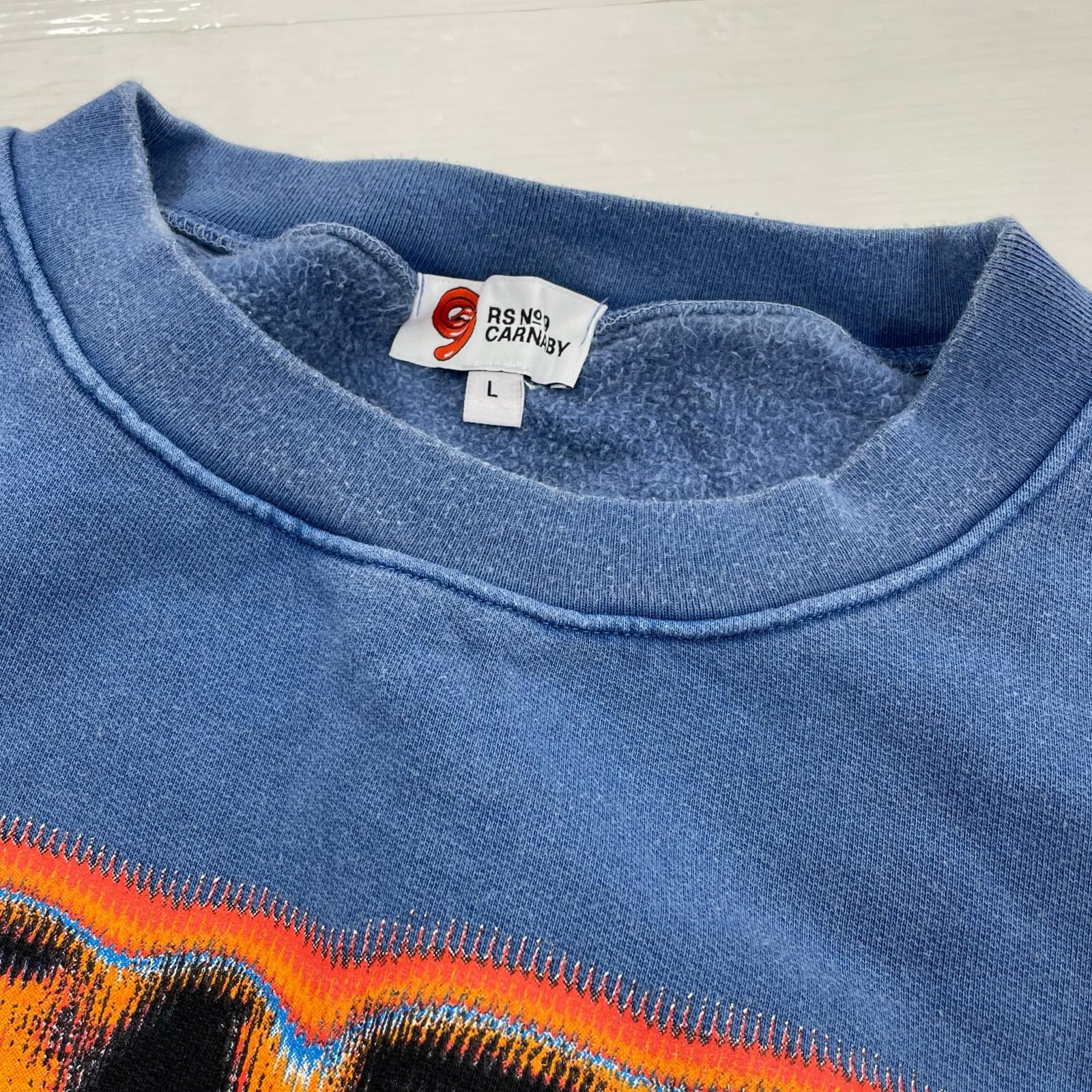 スウェット RS No9 START ME UP CREWNECK (L) L ブルー