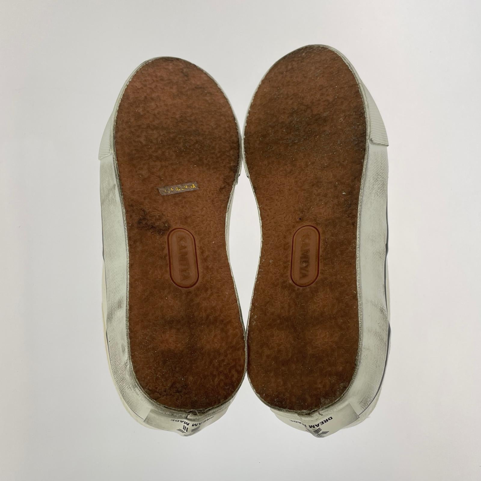 スニーカー KAMIYA Distressed Sneake(40) 40 ホワイト