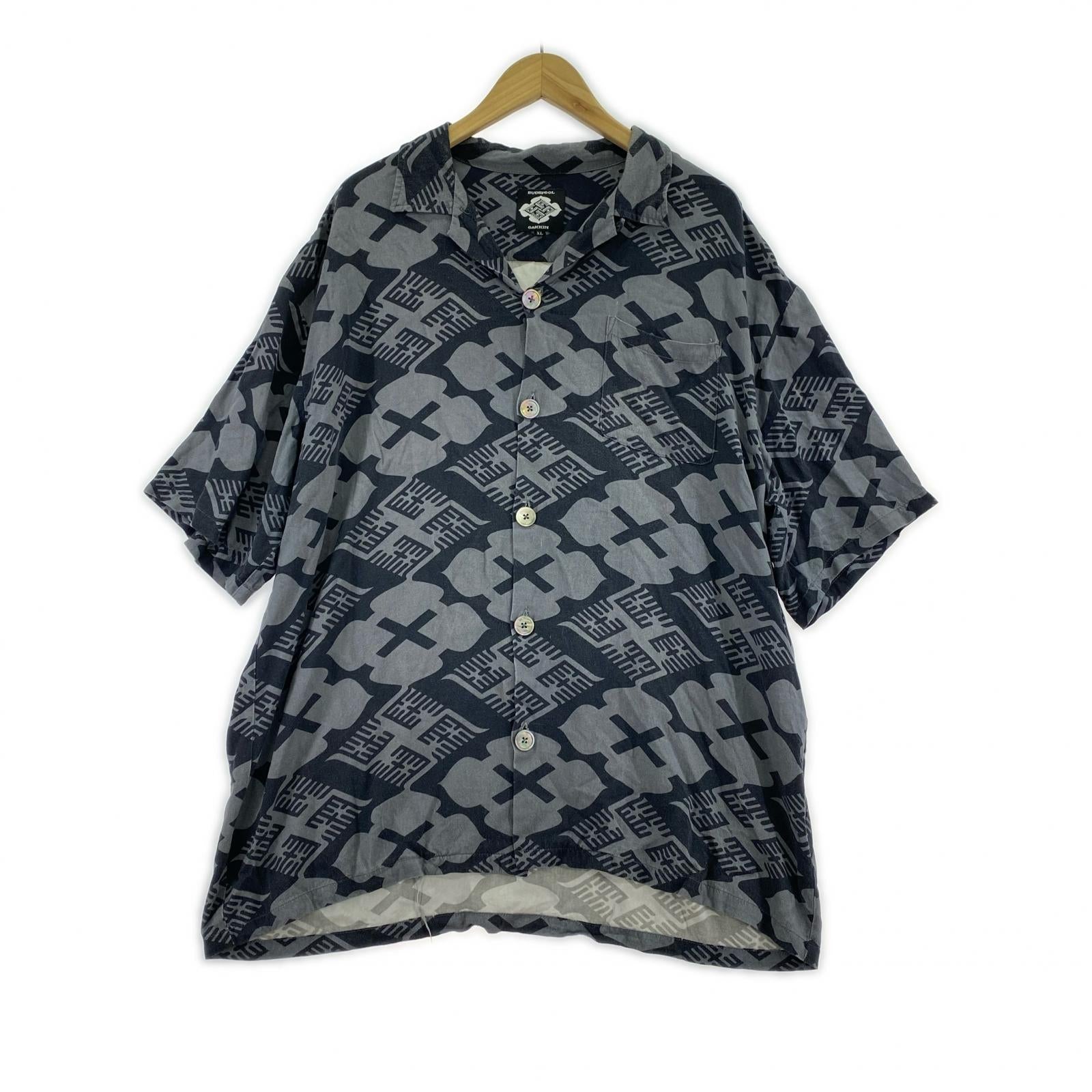 半袖シャツ BUDSPOOL 総柄SSシャツ