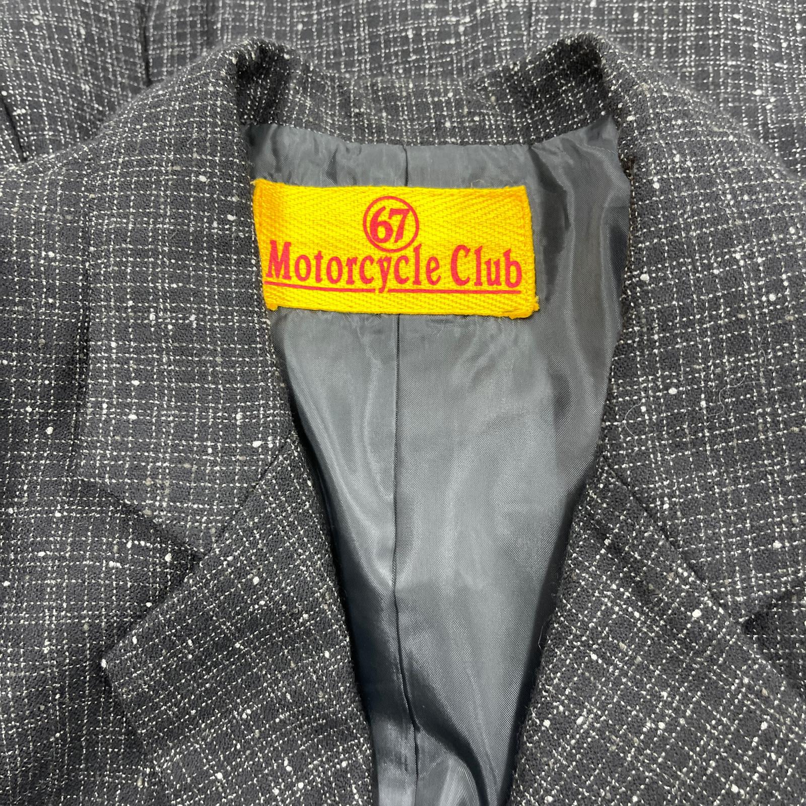 セットアップ 67 MOTORCYCLE CLUB テーラードジャケット L ブラック