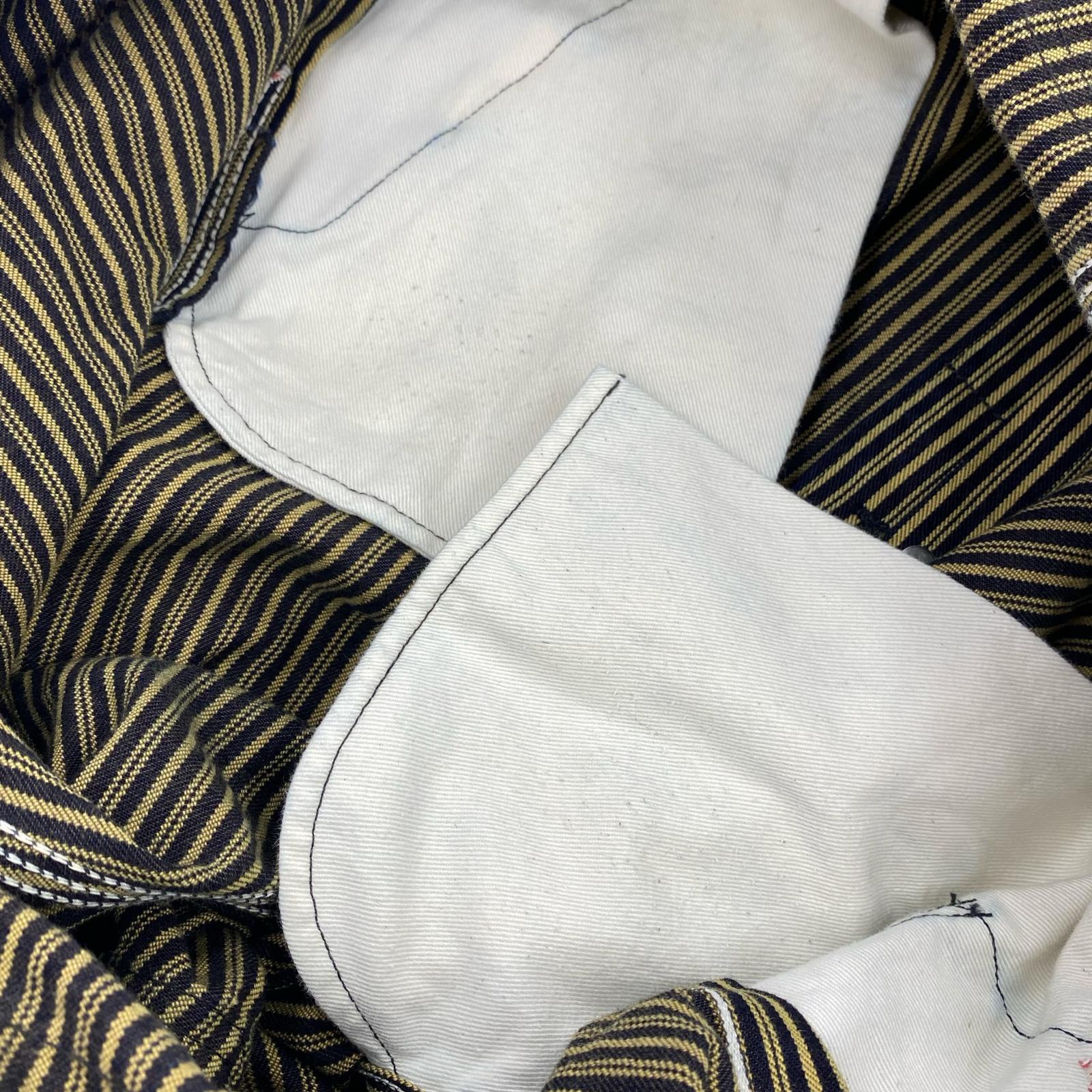 オーバーオール FICTION ROMANCE 11oz LIBERTY STRIPE