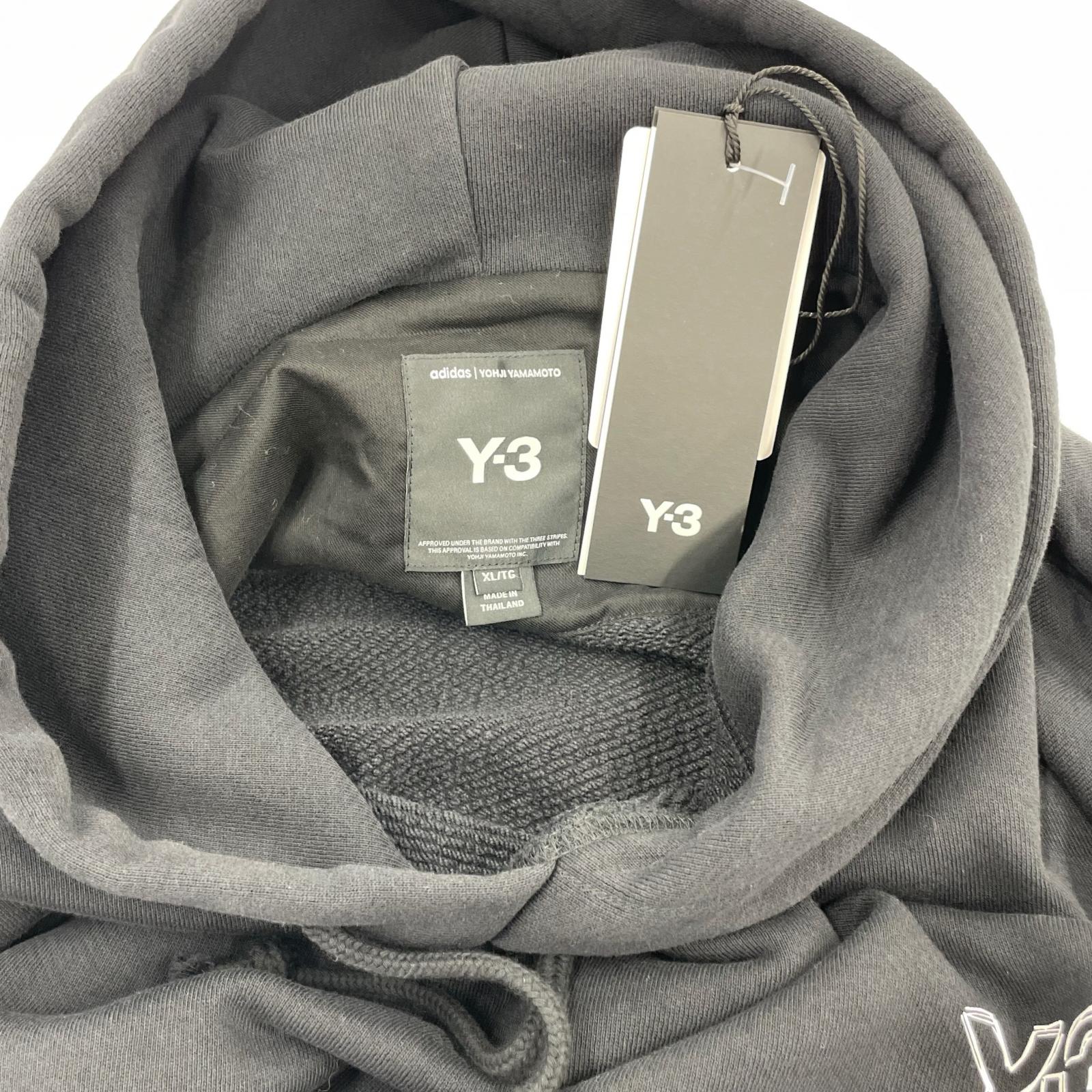 パーカー Y-3 GRAPHIC FT HOODIE XL ブラック ブラック