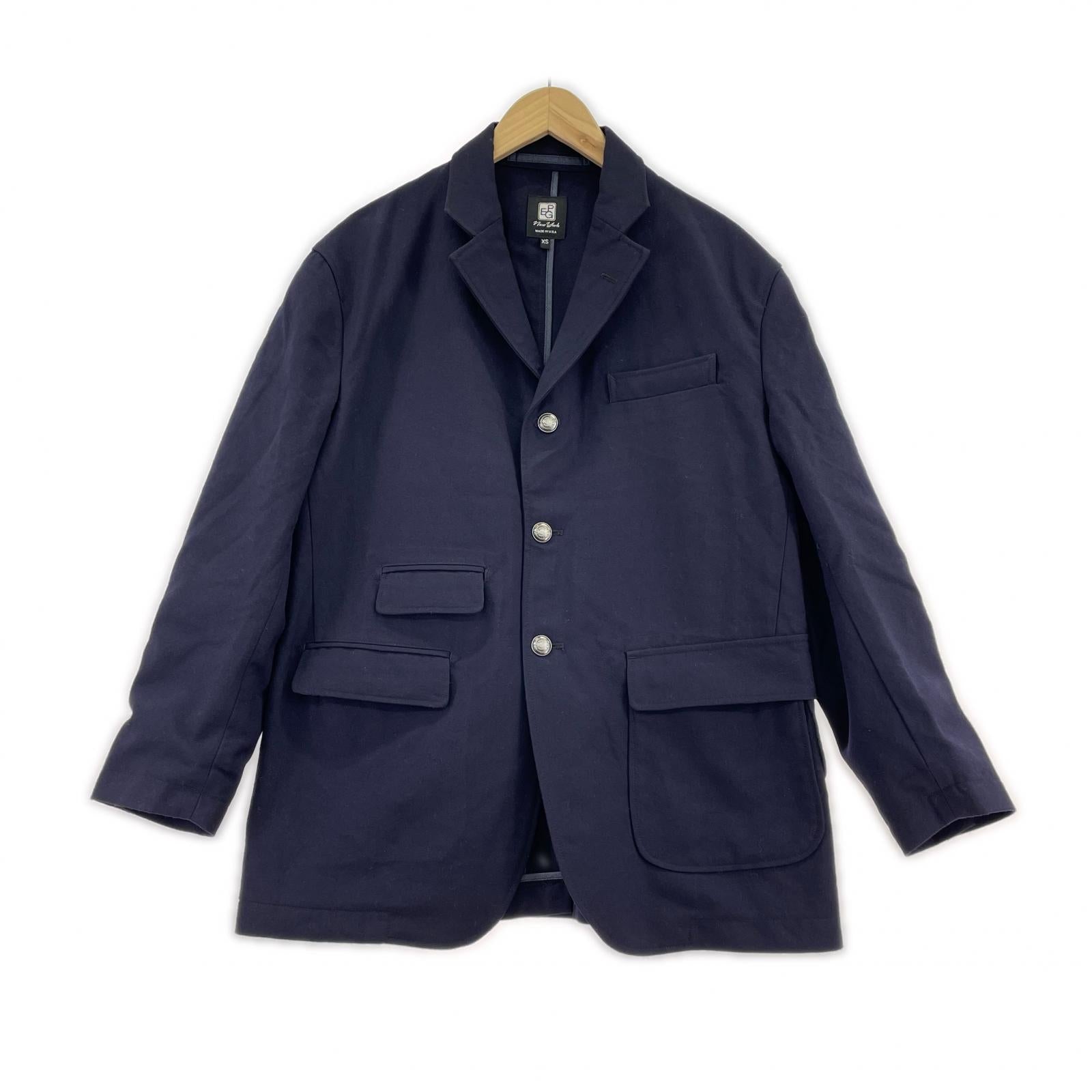テーラードジャケット PEG MID FIELD BLAZER TROPICAL WOOL ネイビー