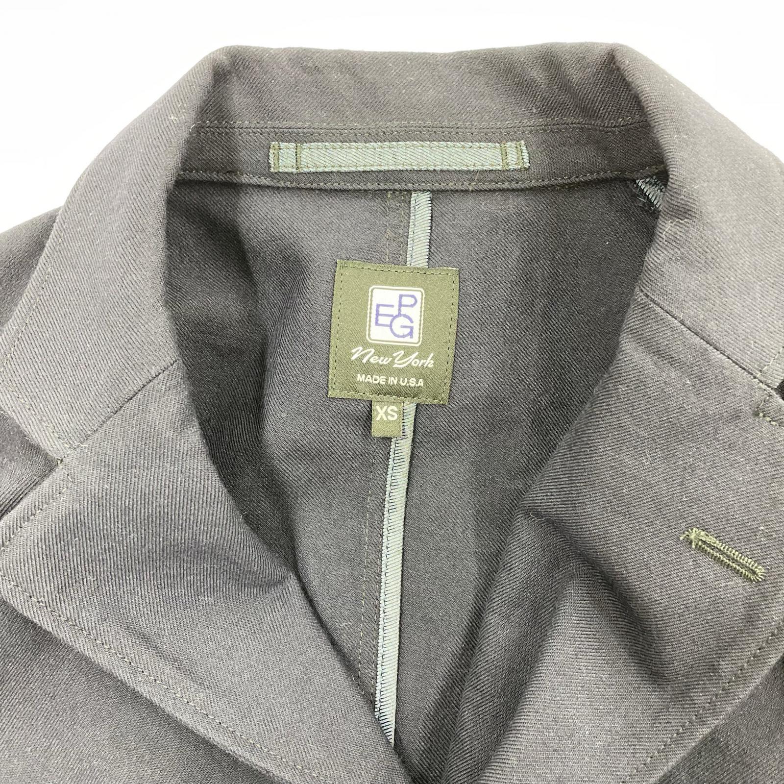 テーラードジャケット PEG MID FIELD BLAZER TROPICAL WOOL ネイビー