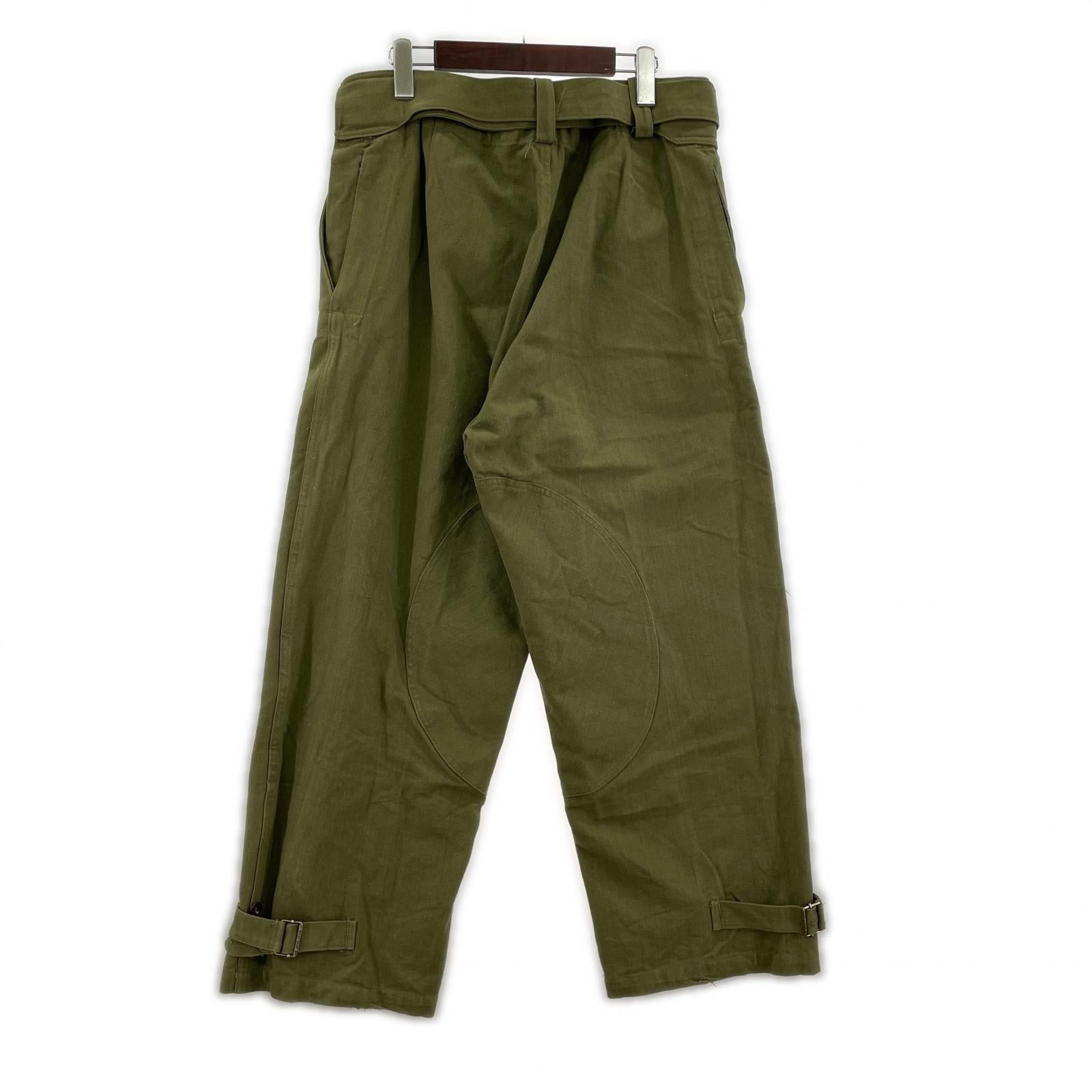 パンツ フランス軍 モーターサイクルパンツ 前期型 グリーン