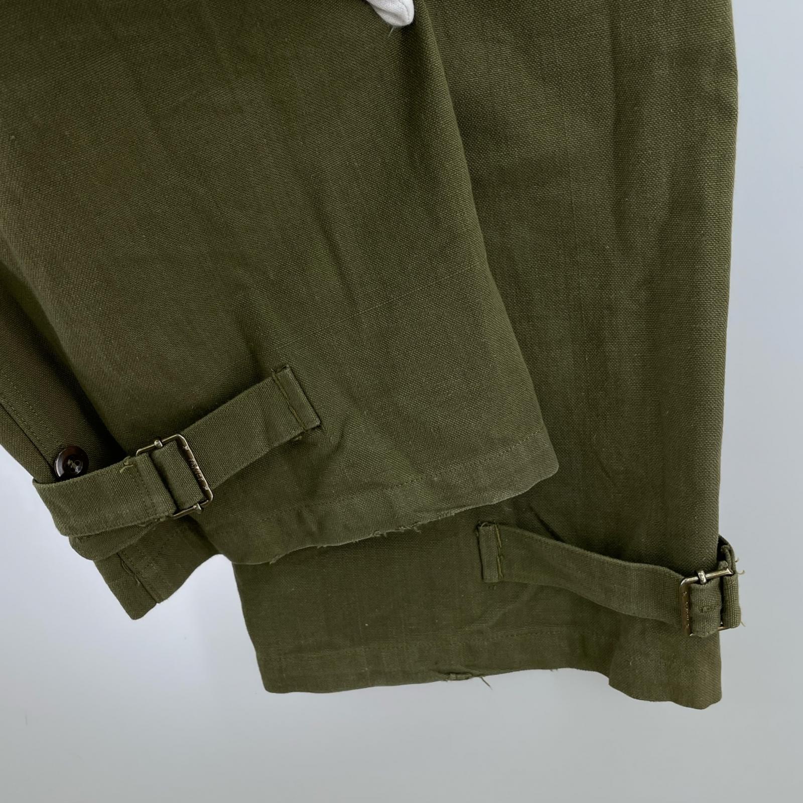 パンツ フランス軍 モーターサイクルパンツ 前期型 グリーン