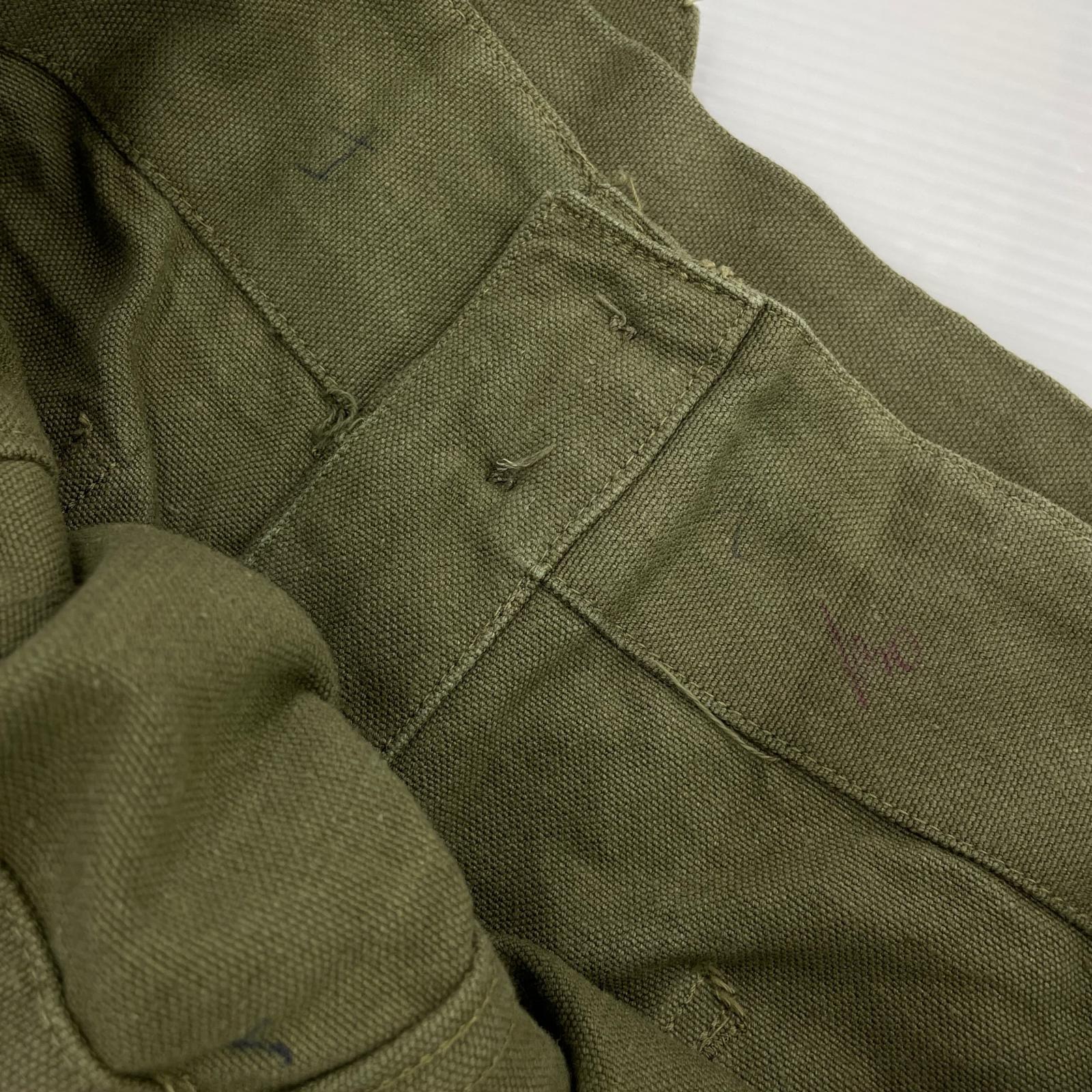 パンツ フランス軍 モーターサイクルパンツ 前期型 グリーン