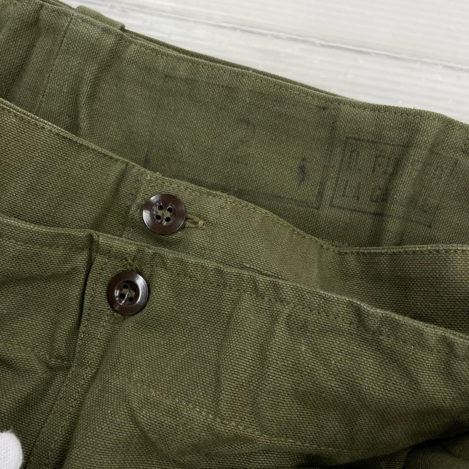 パンツ フランス軍 モーターサイクルパンツ 前期型 グリーン