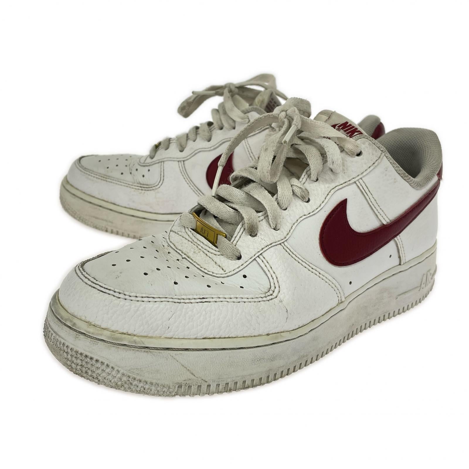 スニーカー AF1 27.0cm ホワイト/レッド 27cm (US9 UK8 1/2 EU44) ホワイト