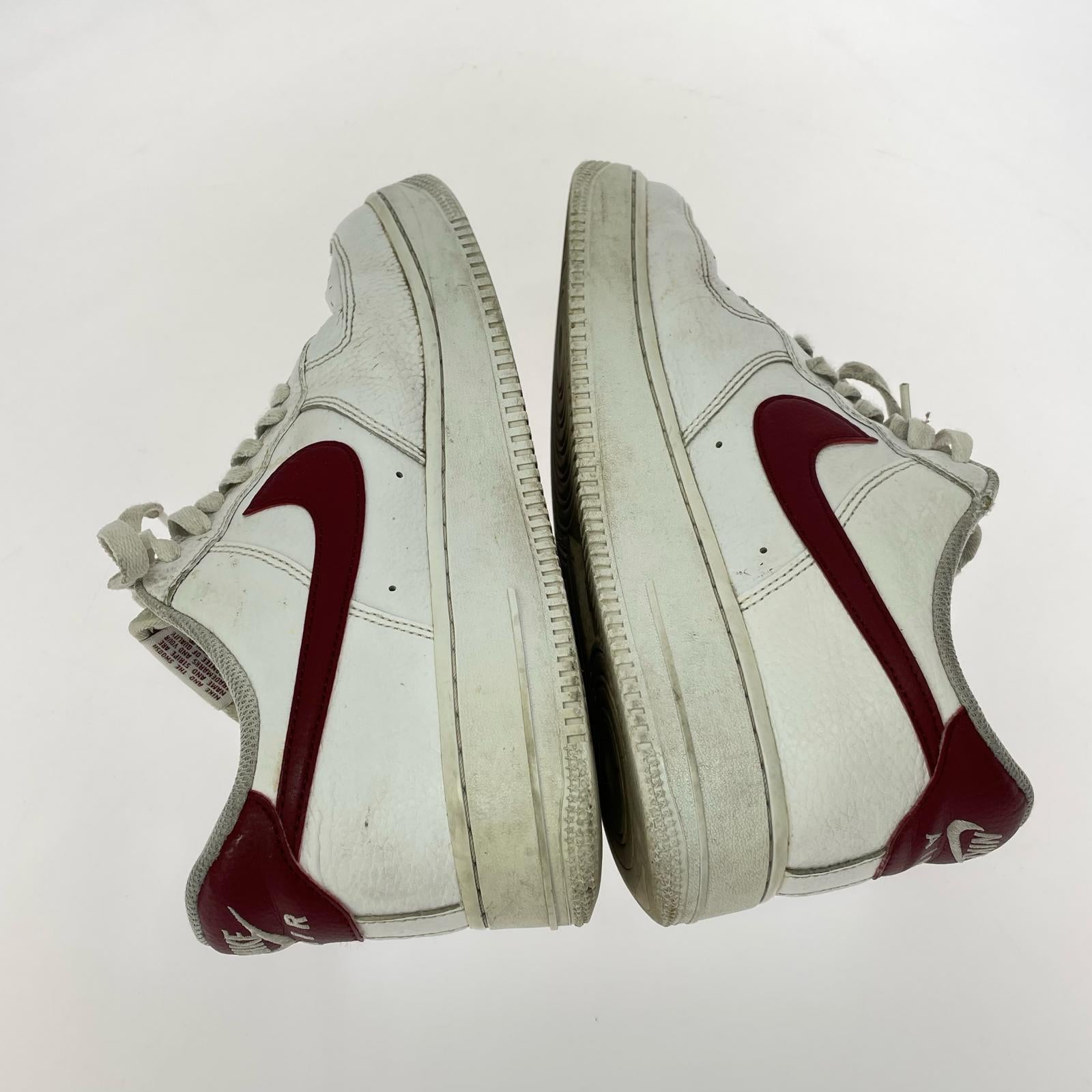 スニーカー AF1 27.0cm ホワイト/レッド 27cm (US9 UK8 1/2 EU44) ホワイト